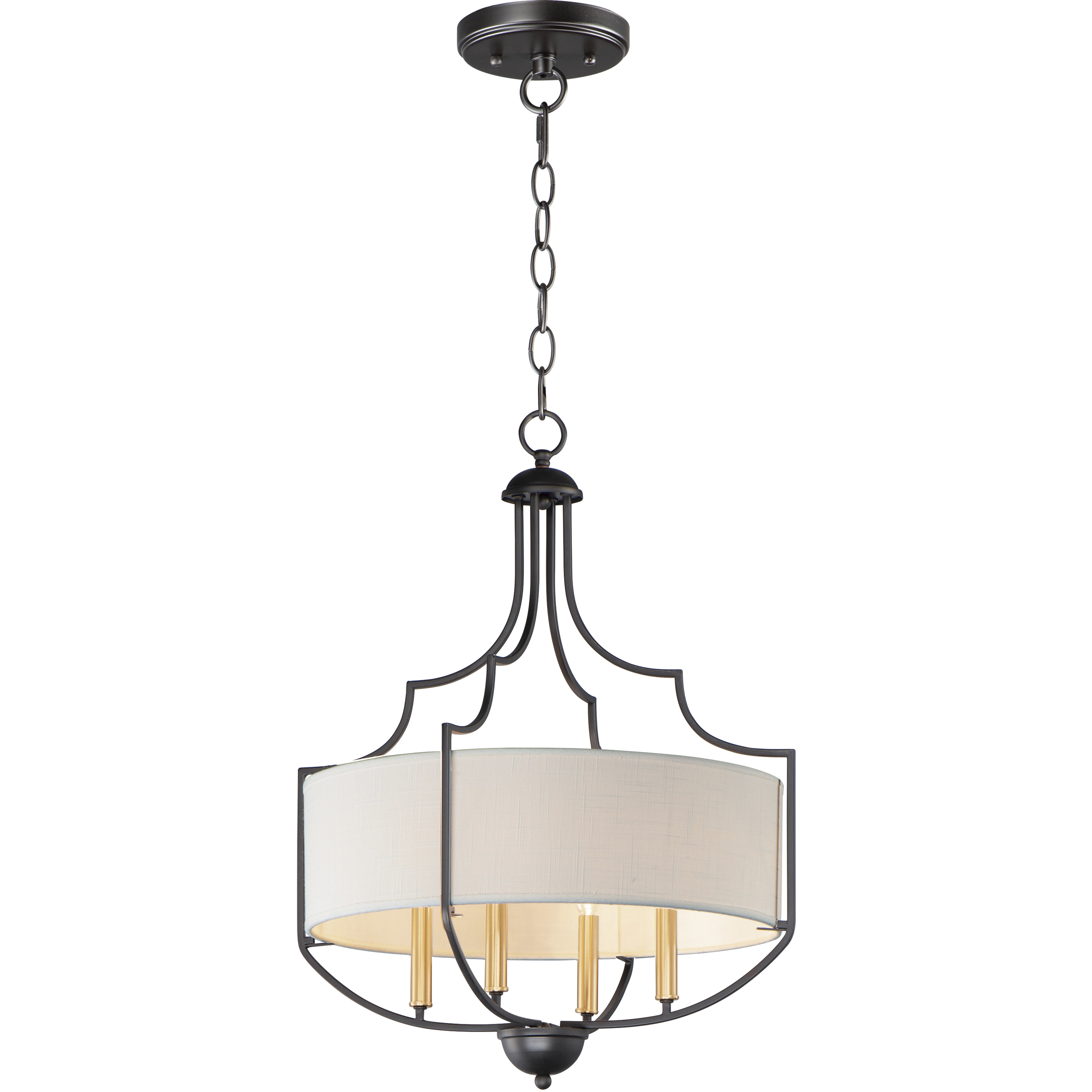 Savant 4 Light 20.25 inch Bronze and Antique Brass Chandelier Ceiling Light