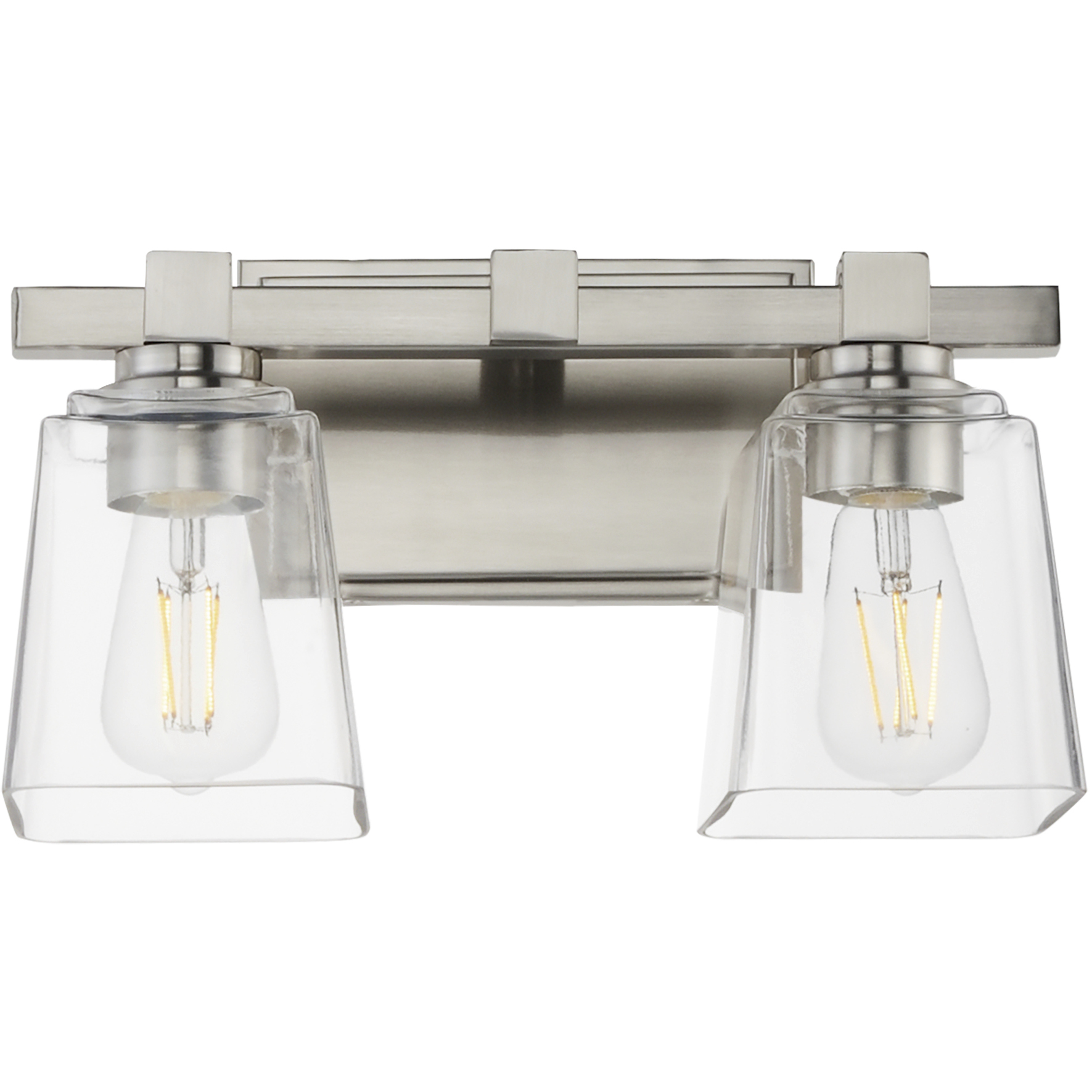 Cubos 2 Light 14 inch Satin Nickel Bath Vanity Wall Light