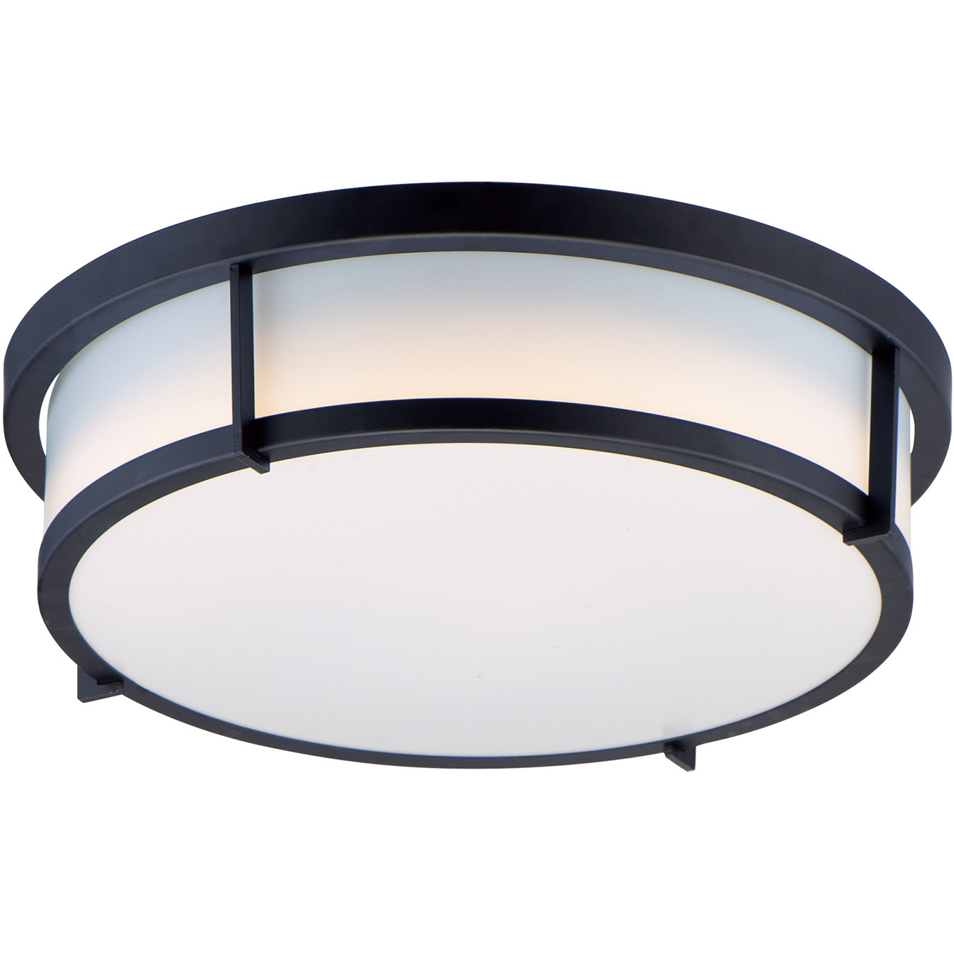 Rogue 2 Light 13 inch Black Flush Mount Ceiling Light