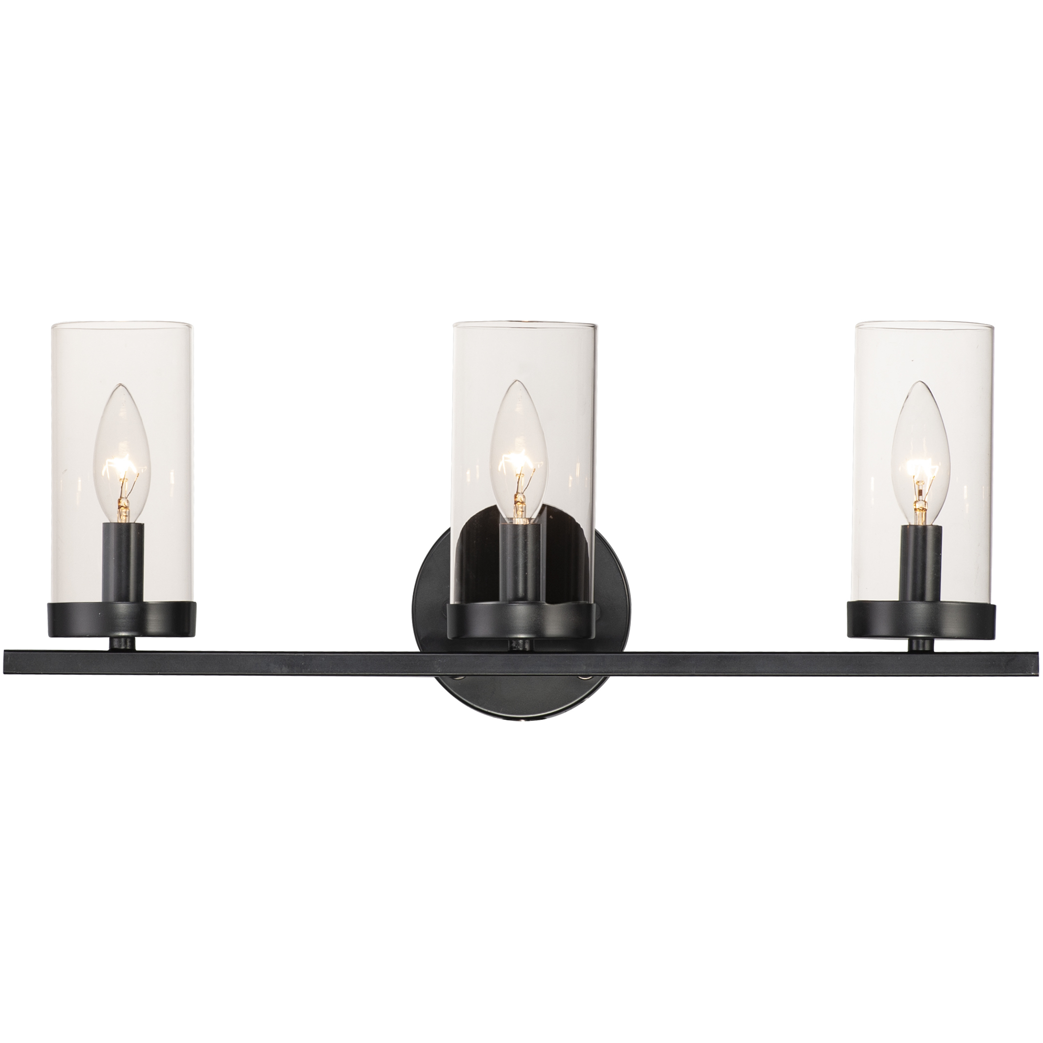 Sentinel 3 Light 21.25 inch Black Bath Vanity Wall Light