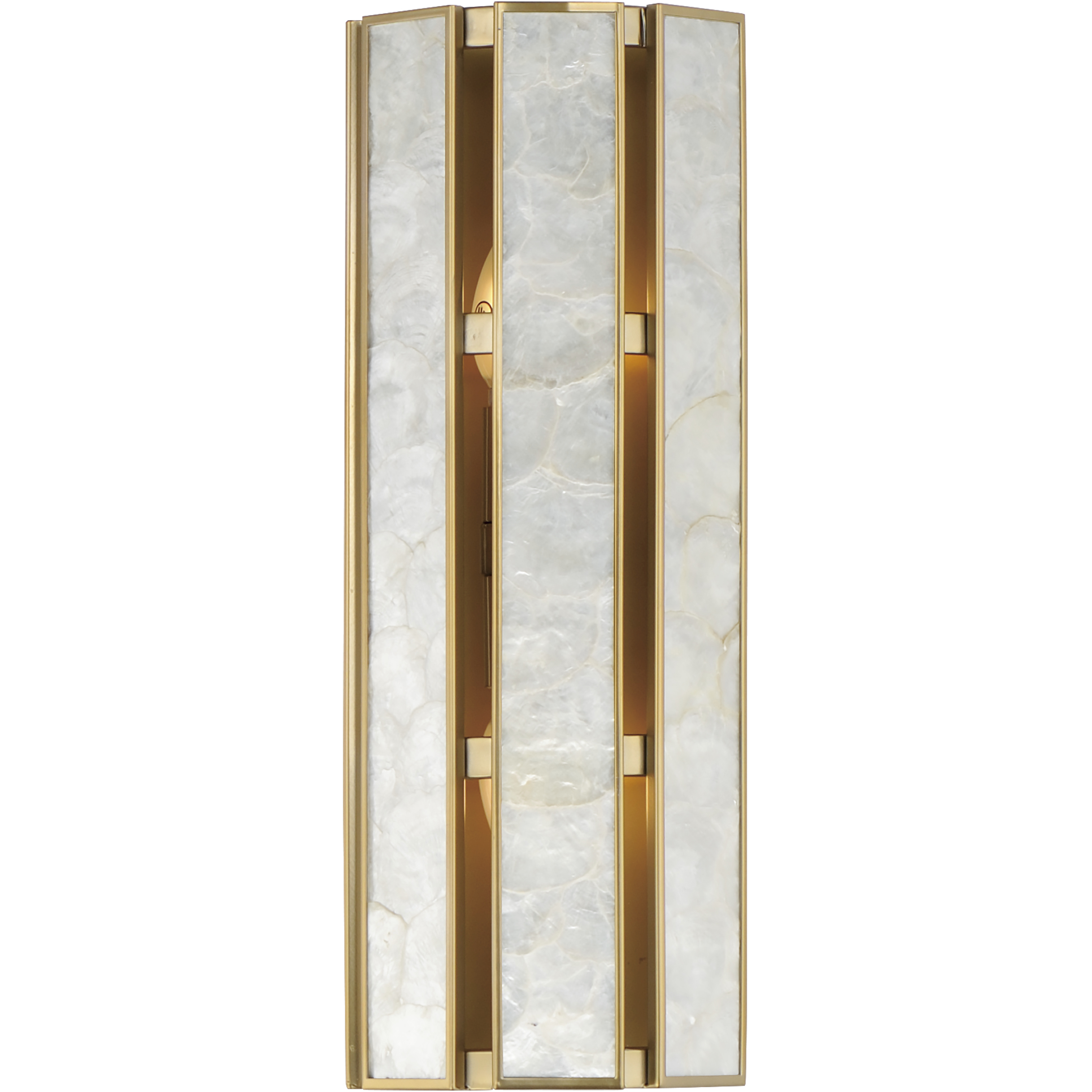 Miramar 2 Light 8 inch Capiz and Natural Aged Brass ADA Wall Sconce Wall Light