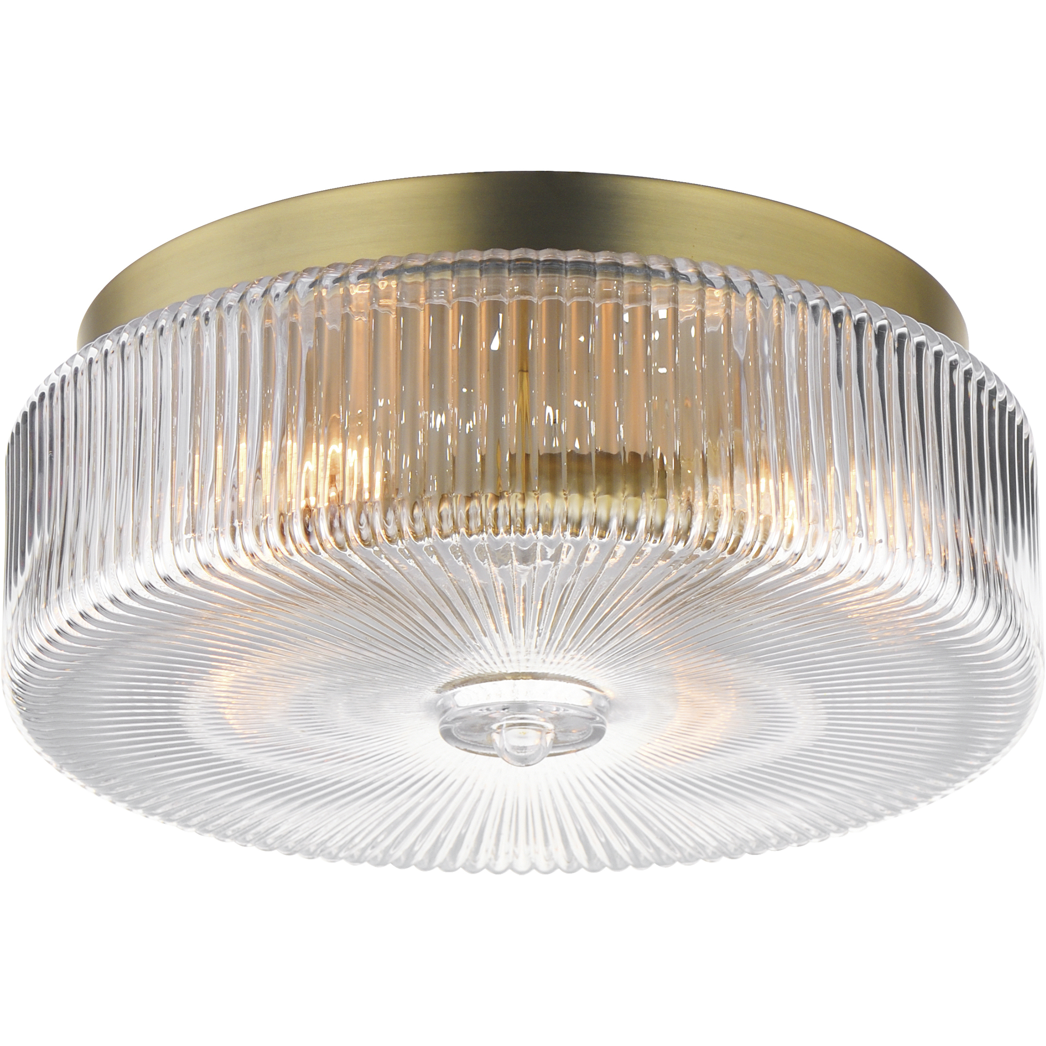 Kasbah 4 Light 15.75 inch Satin Brass Flush Mount Ceiling Light