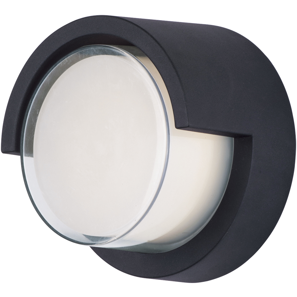 Eyebrow LED 6.75 inch Black Outdoor Wall Mount