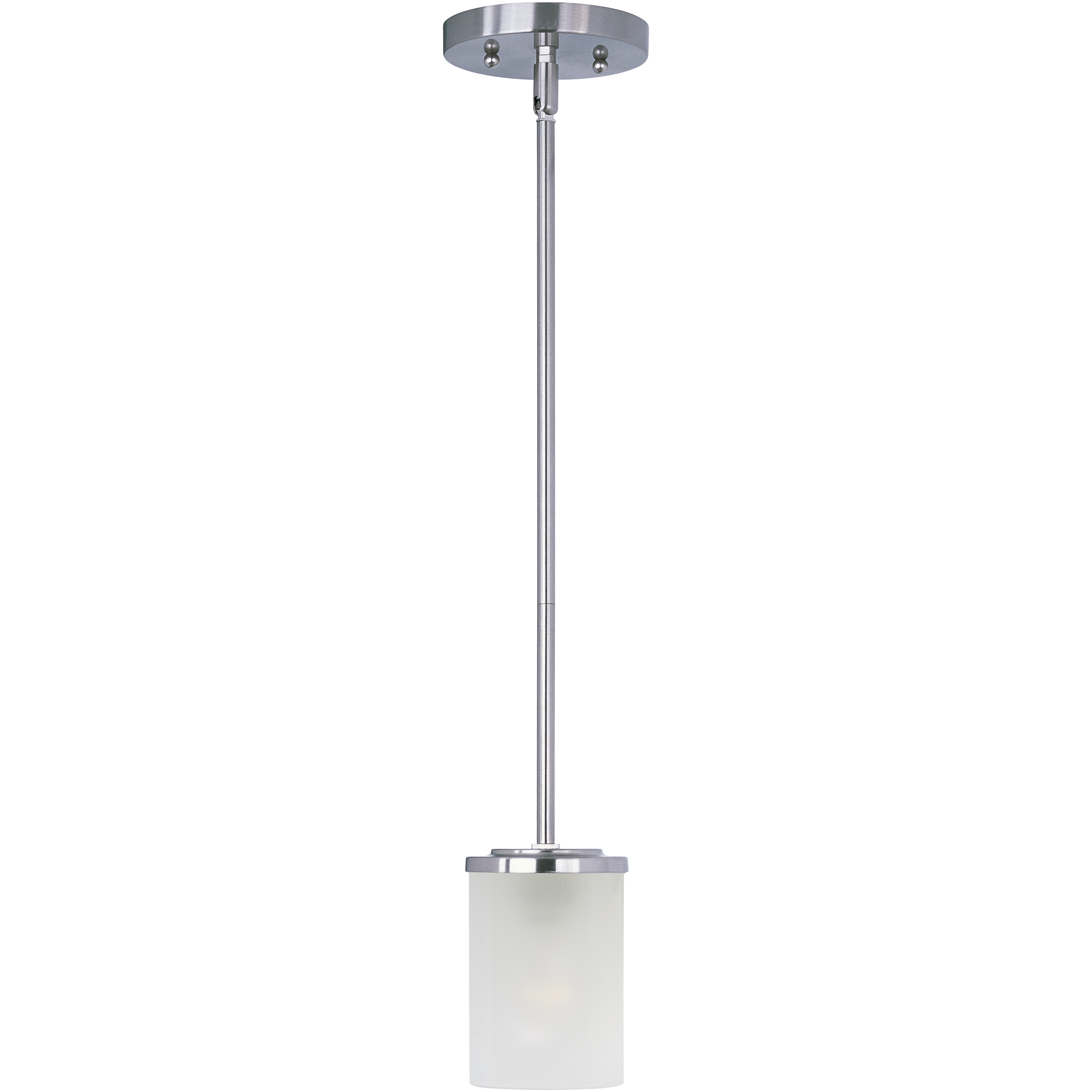 Corona 1 Light 5 inch Satin Nickel Mini Pendant Ceiling Light in Frosted