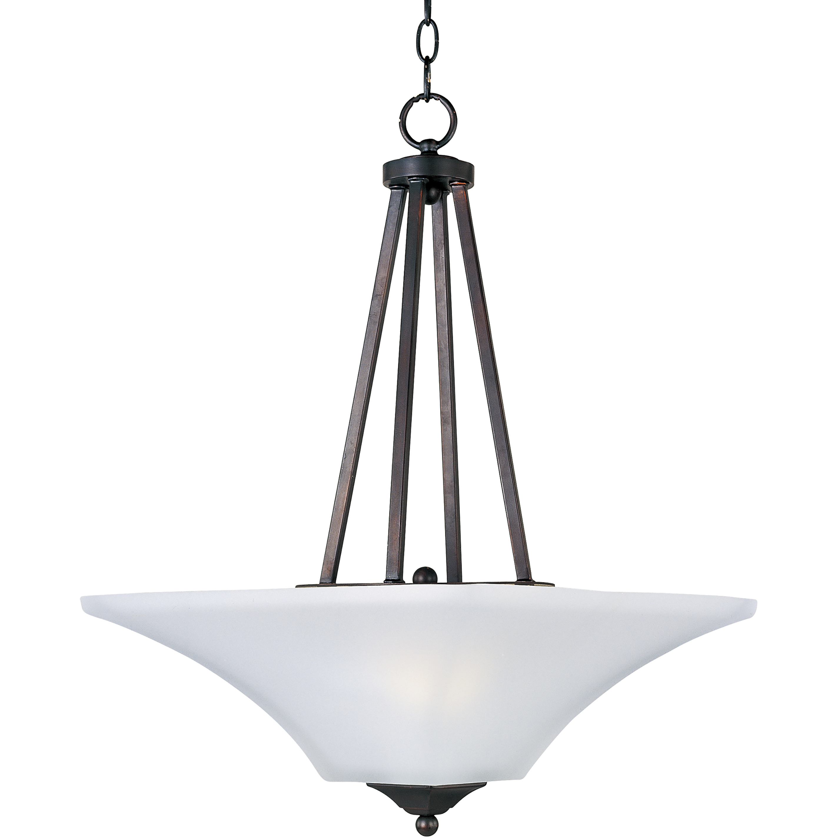 Aurora 2 Light 16 inch Oil Rubbed Bronze Invert Bowl Pendant Ceiling Light