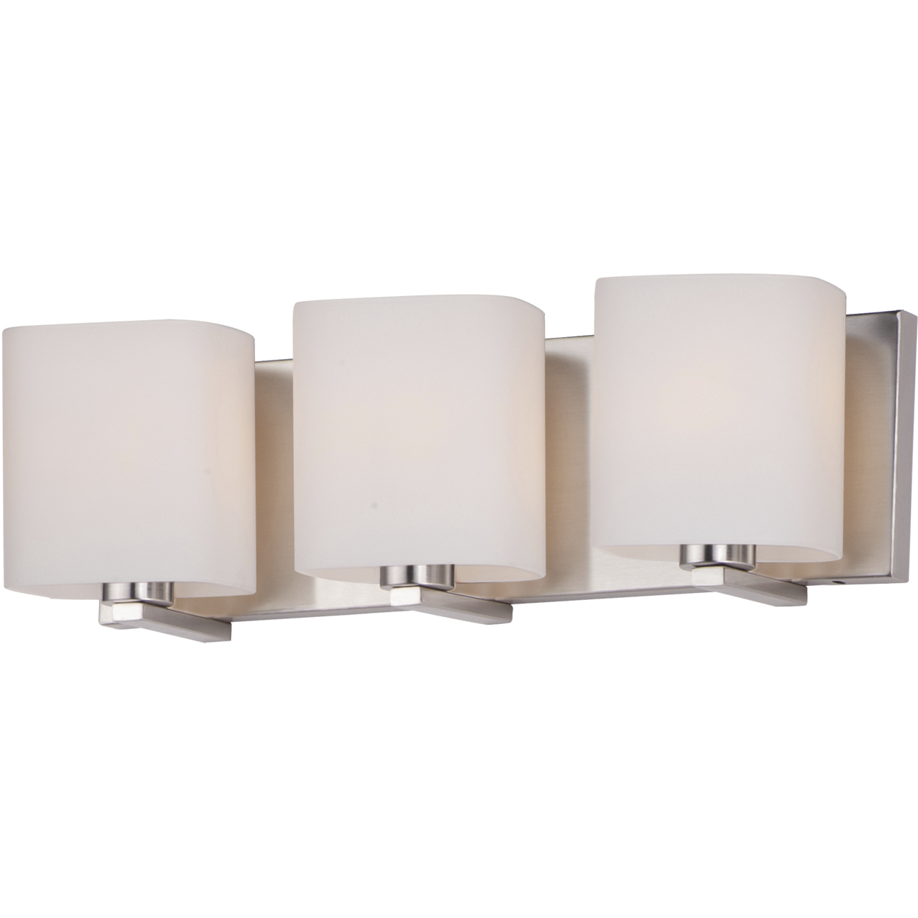 Wrap 3 Light 19.25 inch Satin Nickel Bath Vanity Wall Light