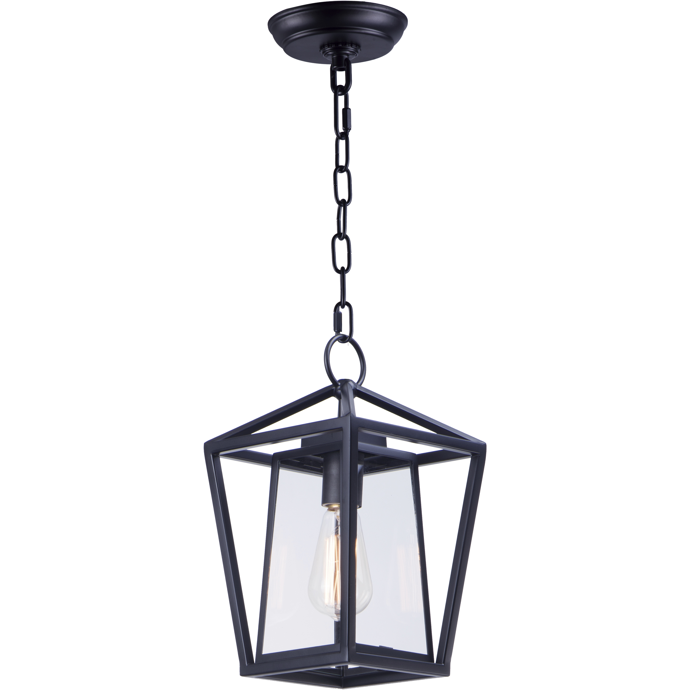 Artisan 1 Light 8 inch Black Outdoor Hanging Lantern