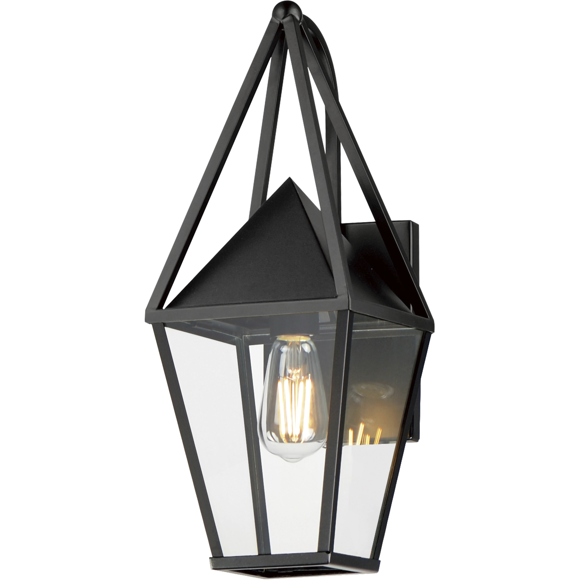 Bavaria 1 Light 18 inch Black Outdoor Wall Mount
