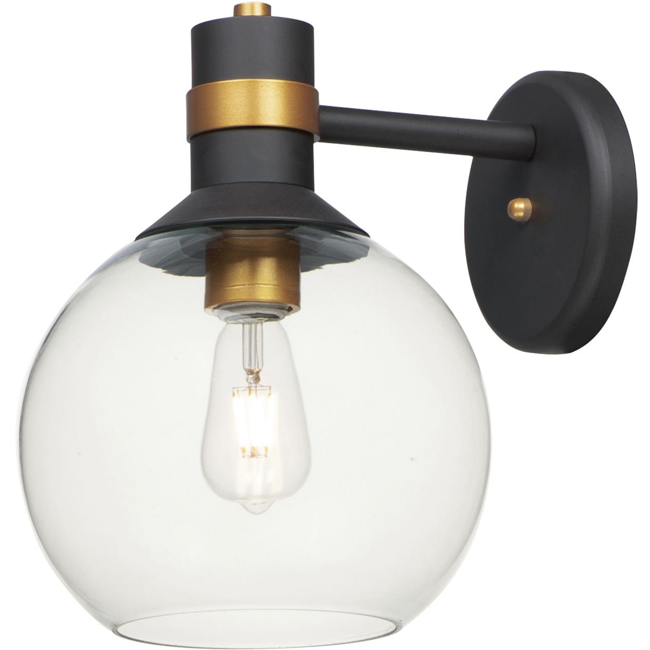 Cabin LED 13.25 inch Bronze and Gold Outdoor Wall Mount