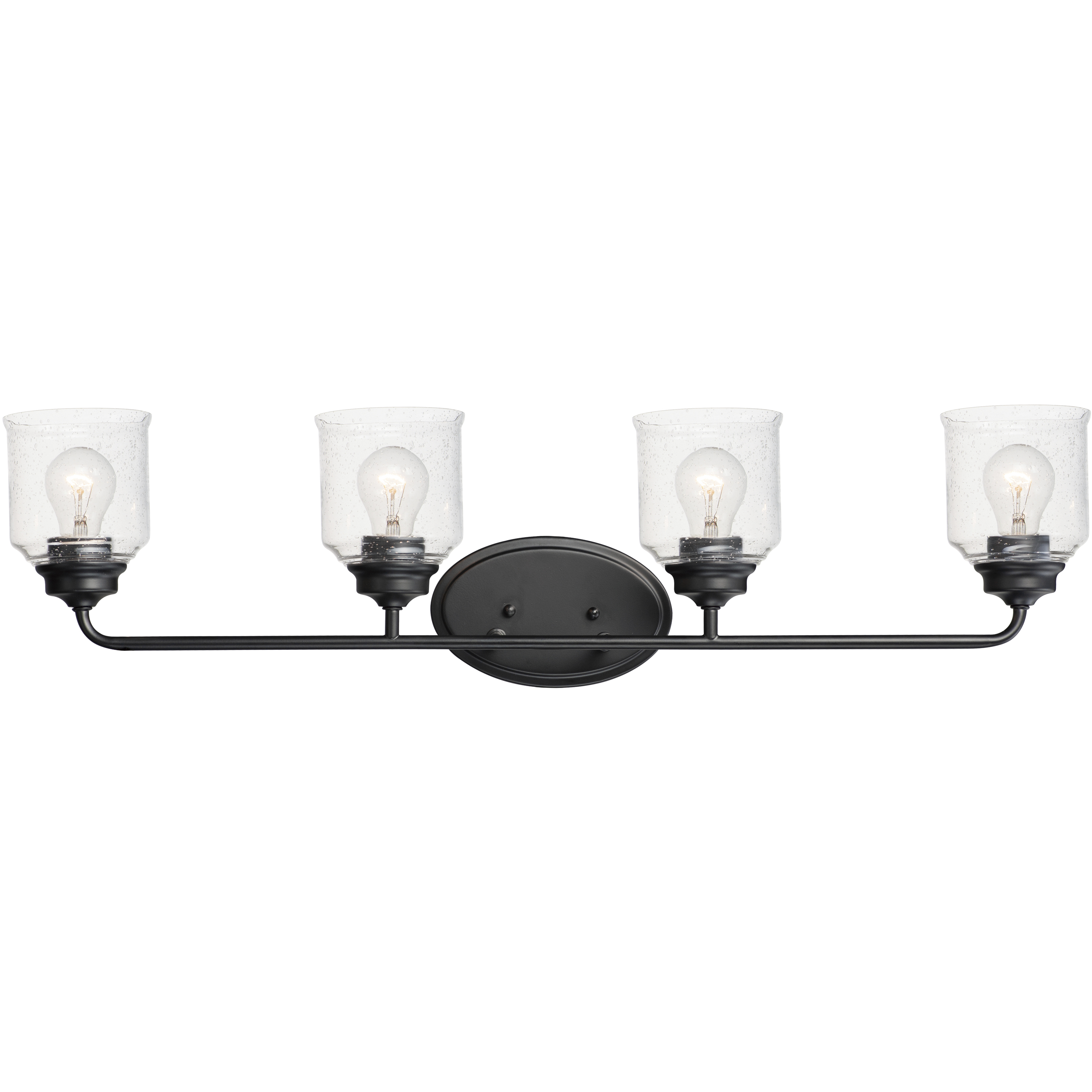 Acadia 4 Light 35 inch Black Bath Vanity Wall Light