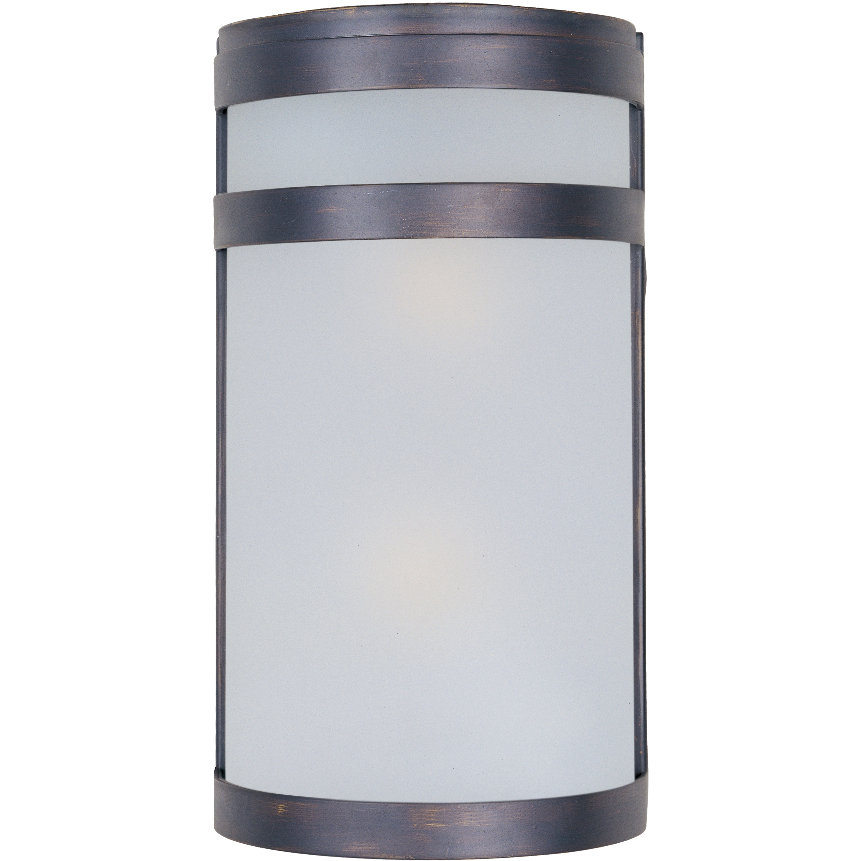 Arc 2 Light 12 inch Oil Rubbed Bronze Outdoor Wall Mount