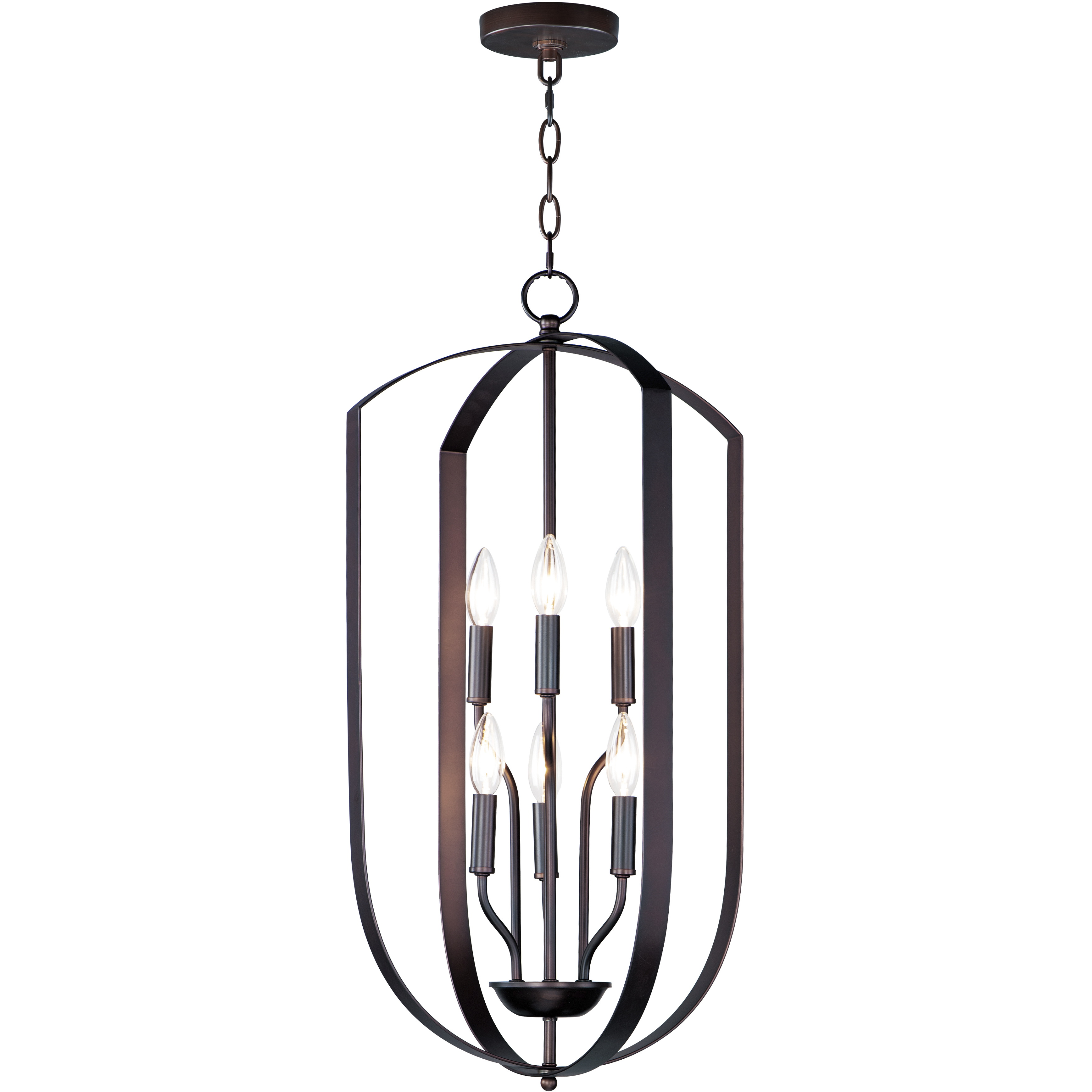 Provident 6 Light 15 inch Oil Rubbed Bronze Chandelier Ceiling Light