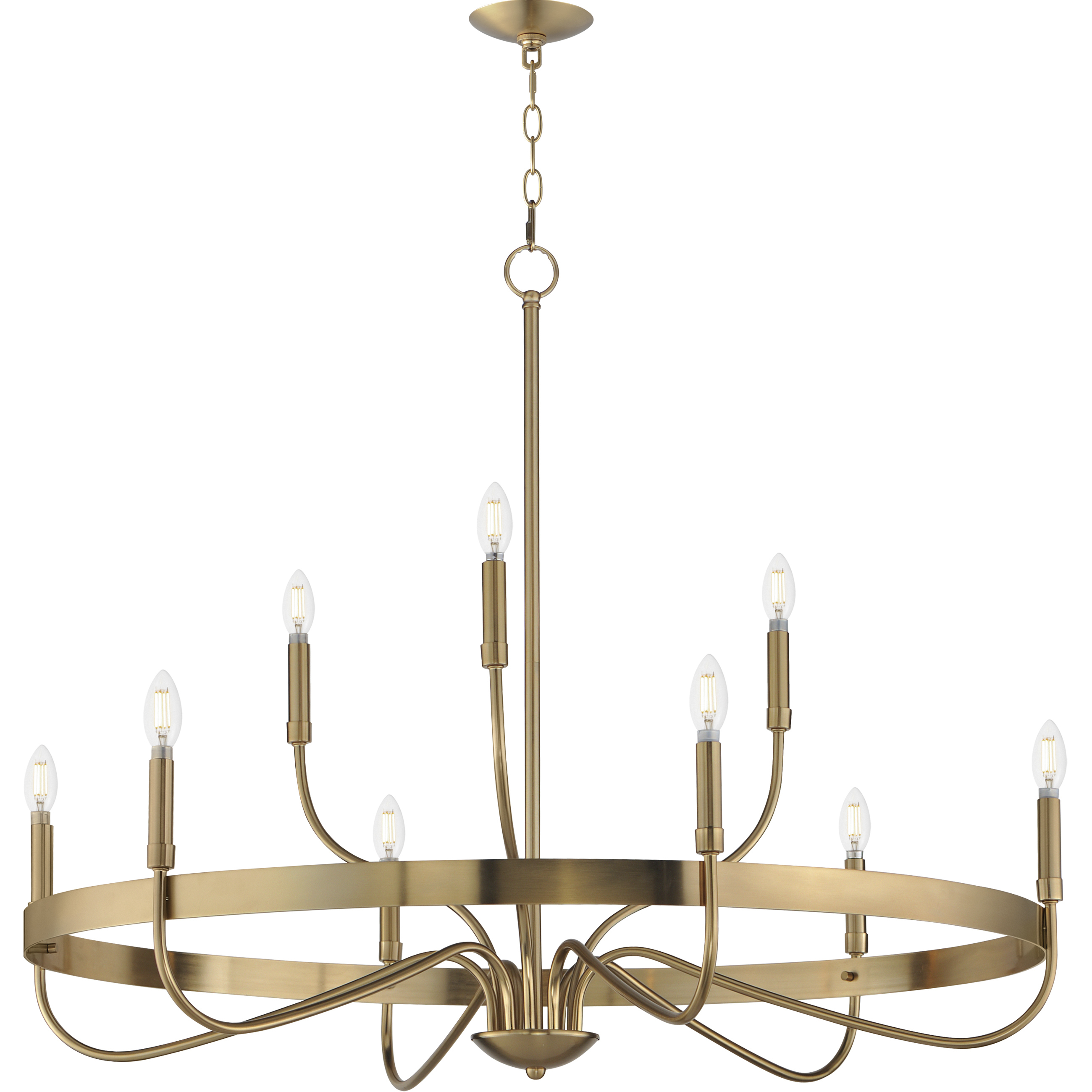Maxim Lighting 14499HR Frankie 9 Light 39.75 inch Heritage