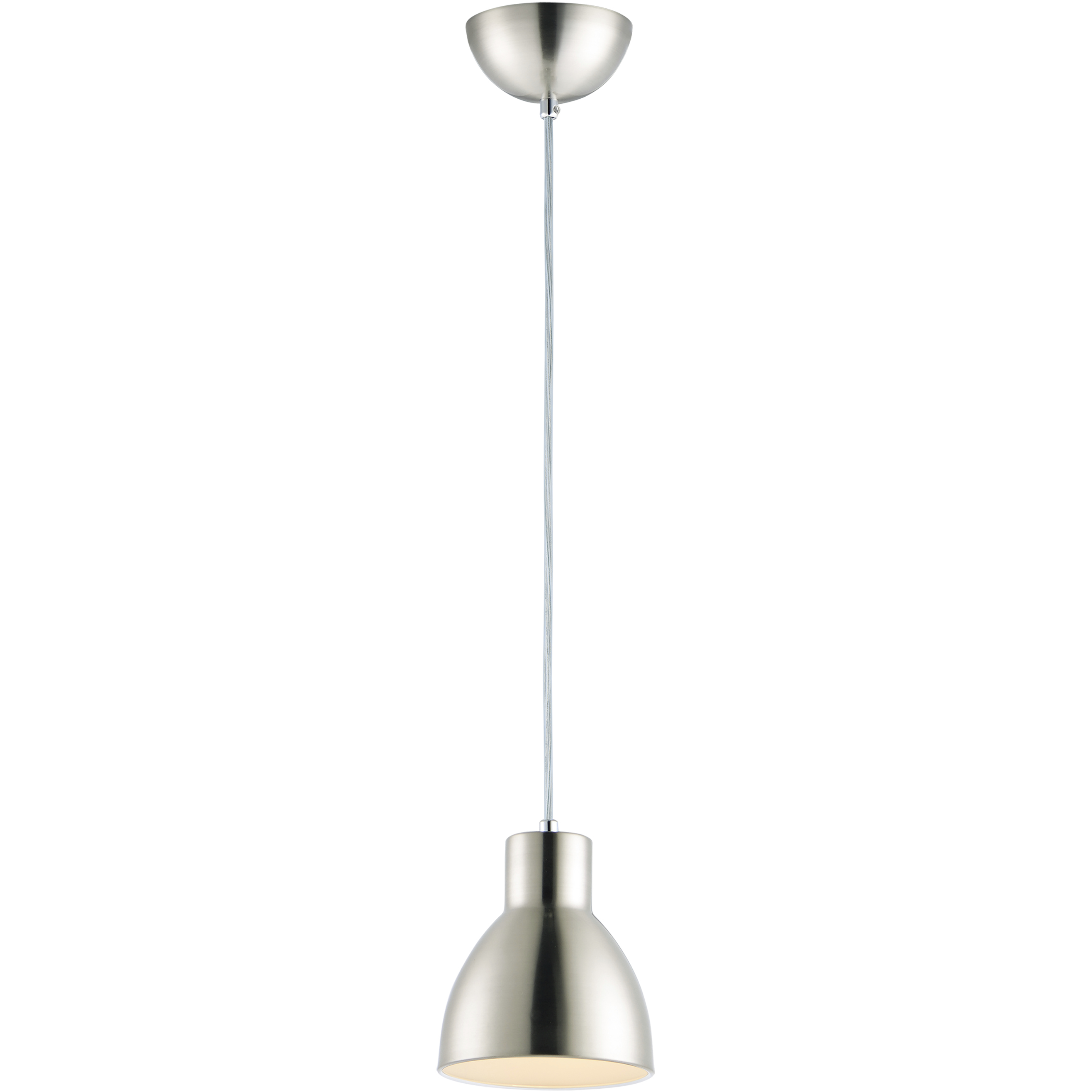 Cora 1 Light 6 inch Satin Nickel Single Pendant Ceiling Light