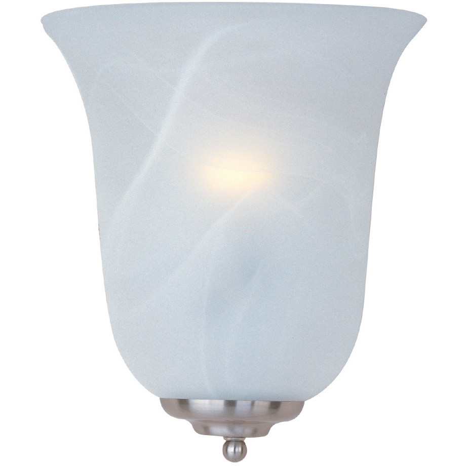 Essentials - 2058x 1 Light 10 inch Satin Nickel Wall Sconce Wall Light