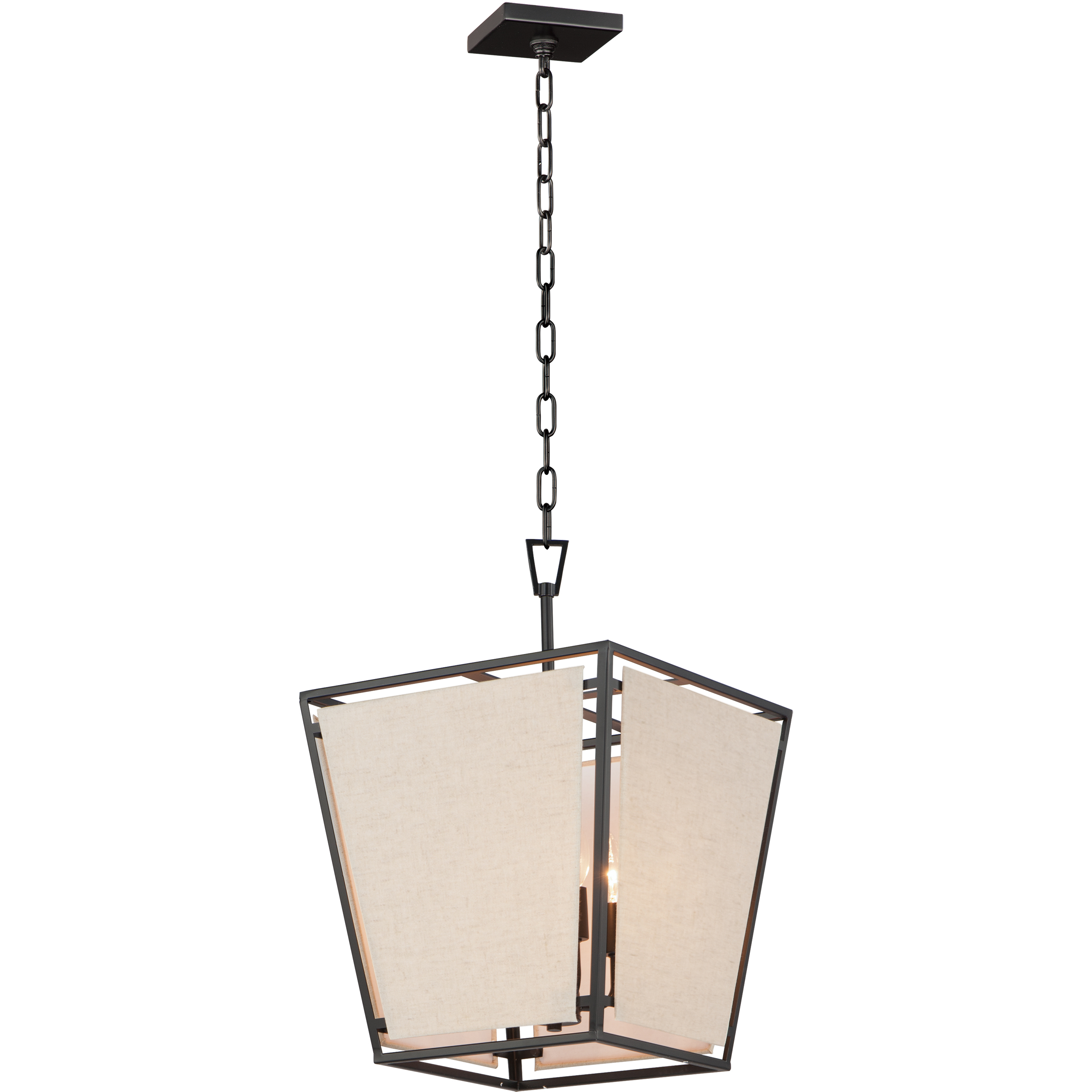 Montauk 4 Light 14 inch Black Multi-Light Pendant Ceiling Light