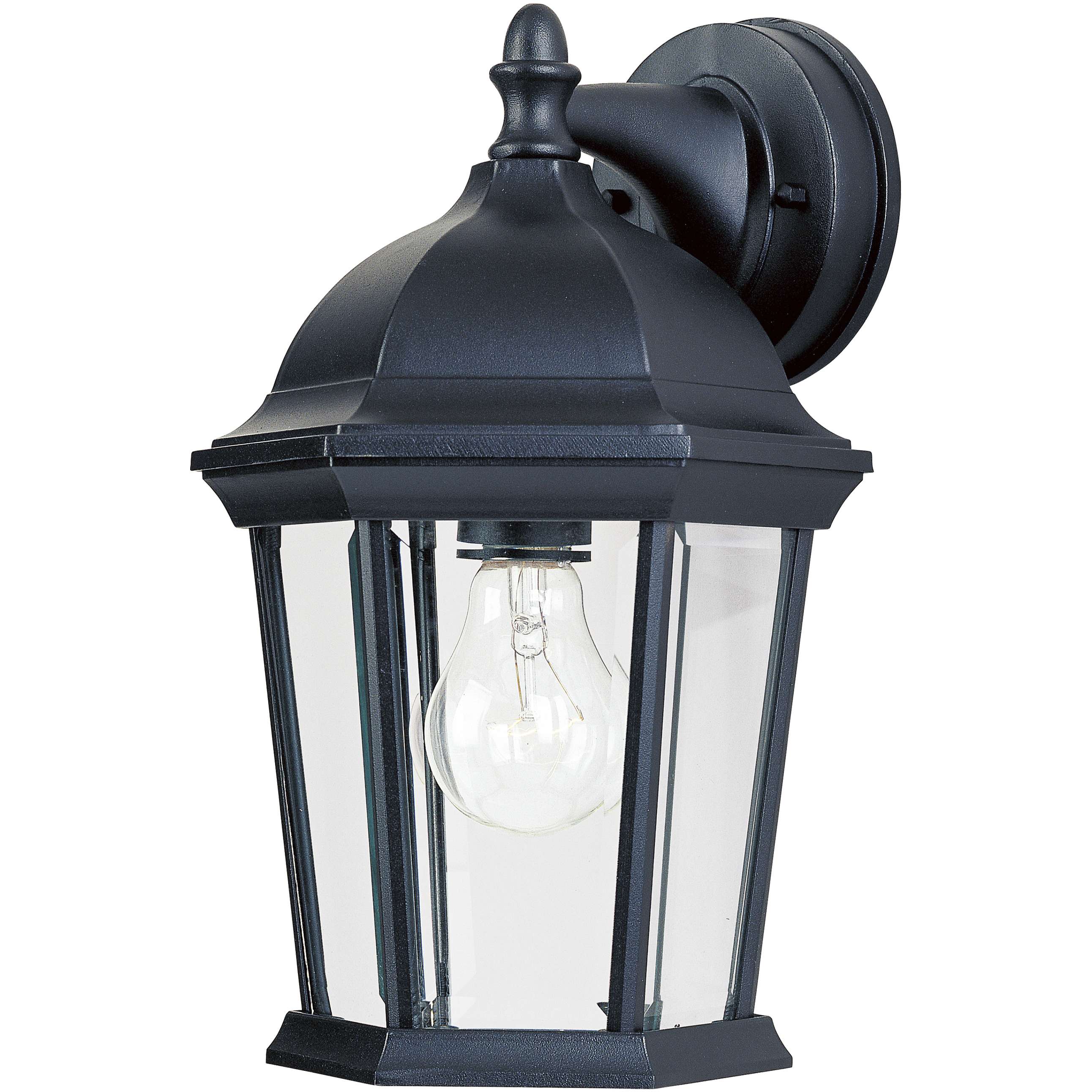 Builder Cast 1 Light 12 inch Black Outdoor Wall Mount