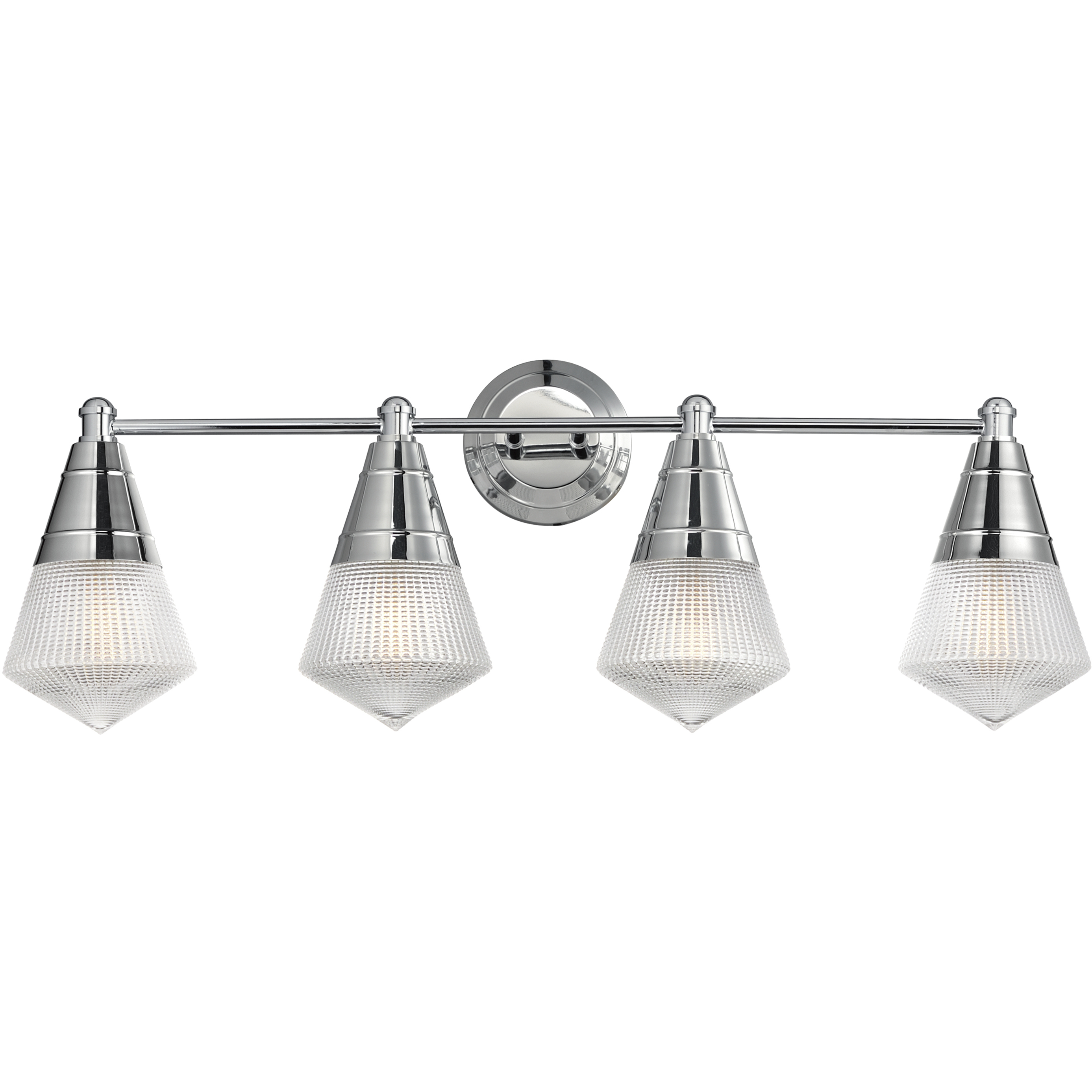 Hargreaves 4 Light 33.25 inch Polished Chrome Bath Vanity Wall Light