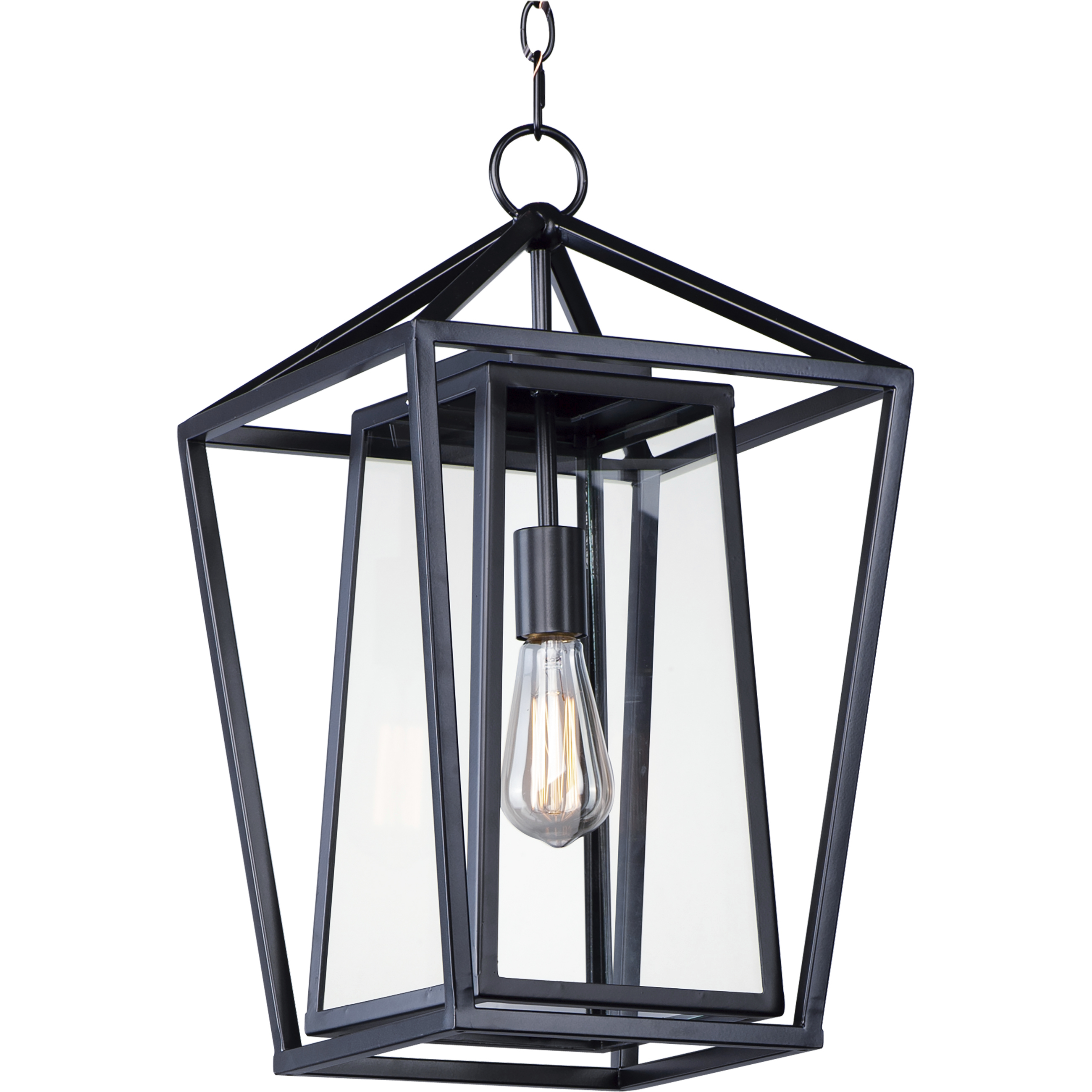 Artisan 1 Light 12 inch Black Outdoor Hanging Lantern
