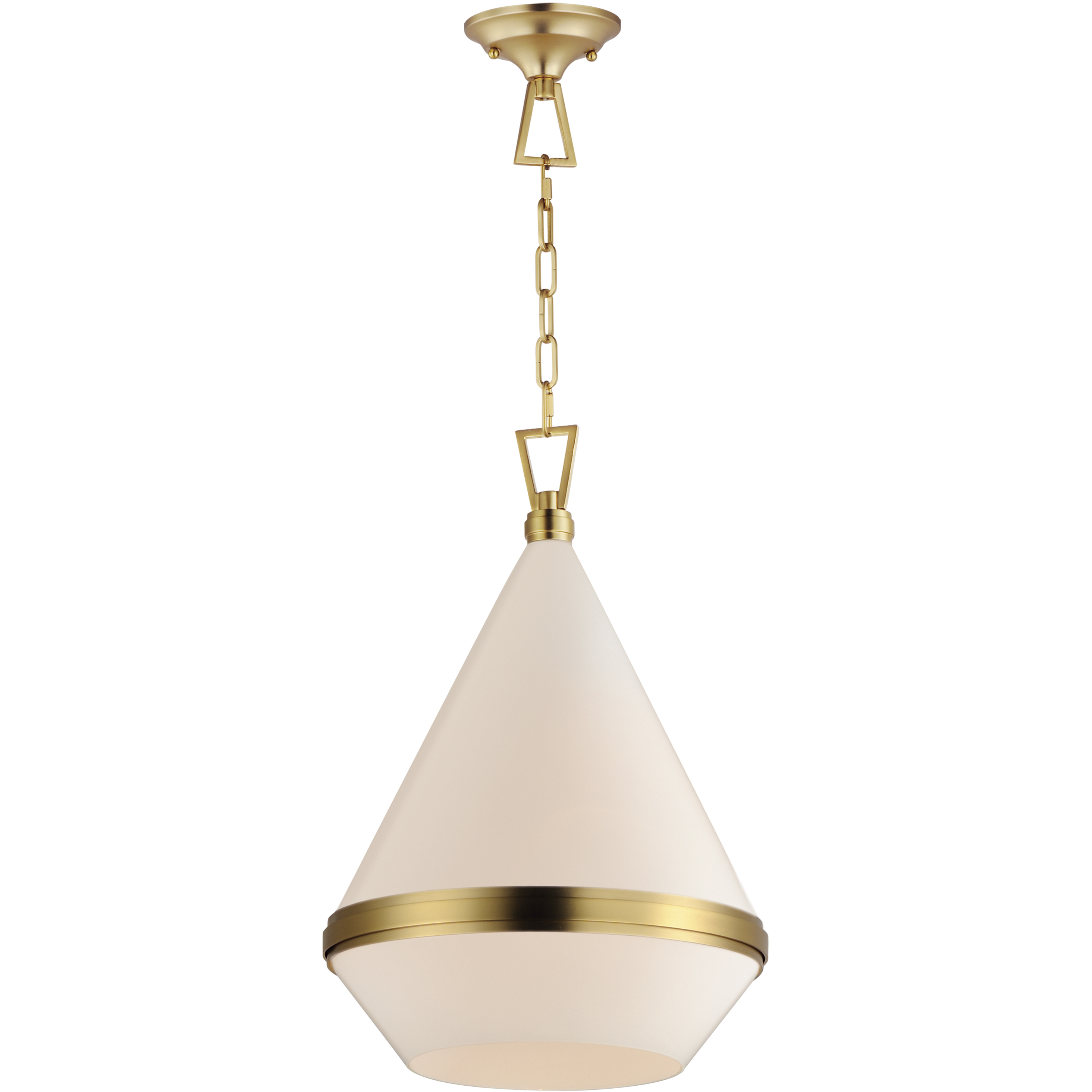 Giza 1 Light 15.5 inch Satin Brass Single Pendant Ceiling Light