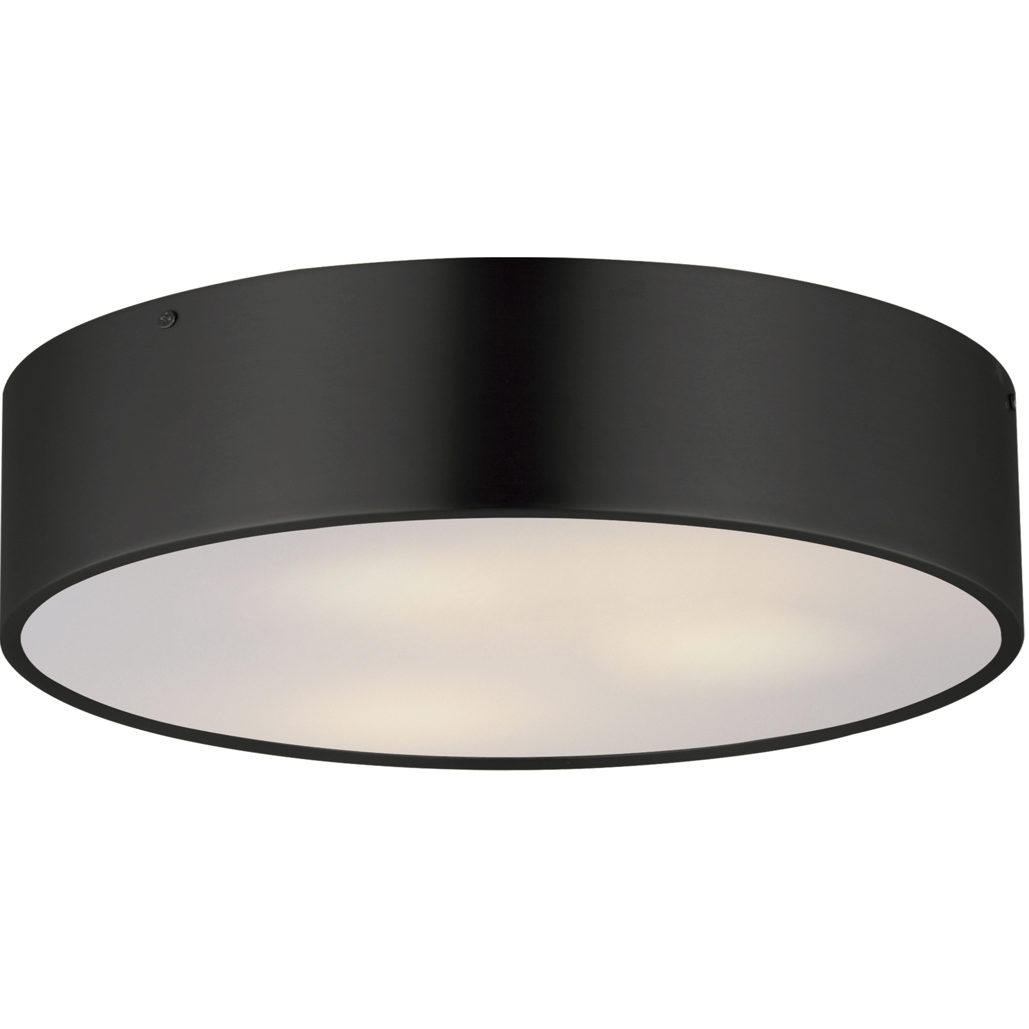 Tommy 3 Light 16 inch Black Flush Mount Ceiling Light