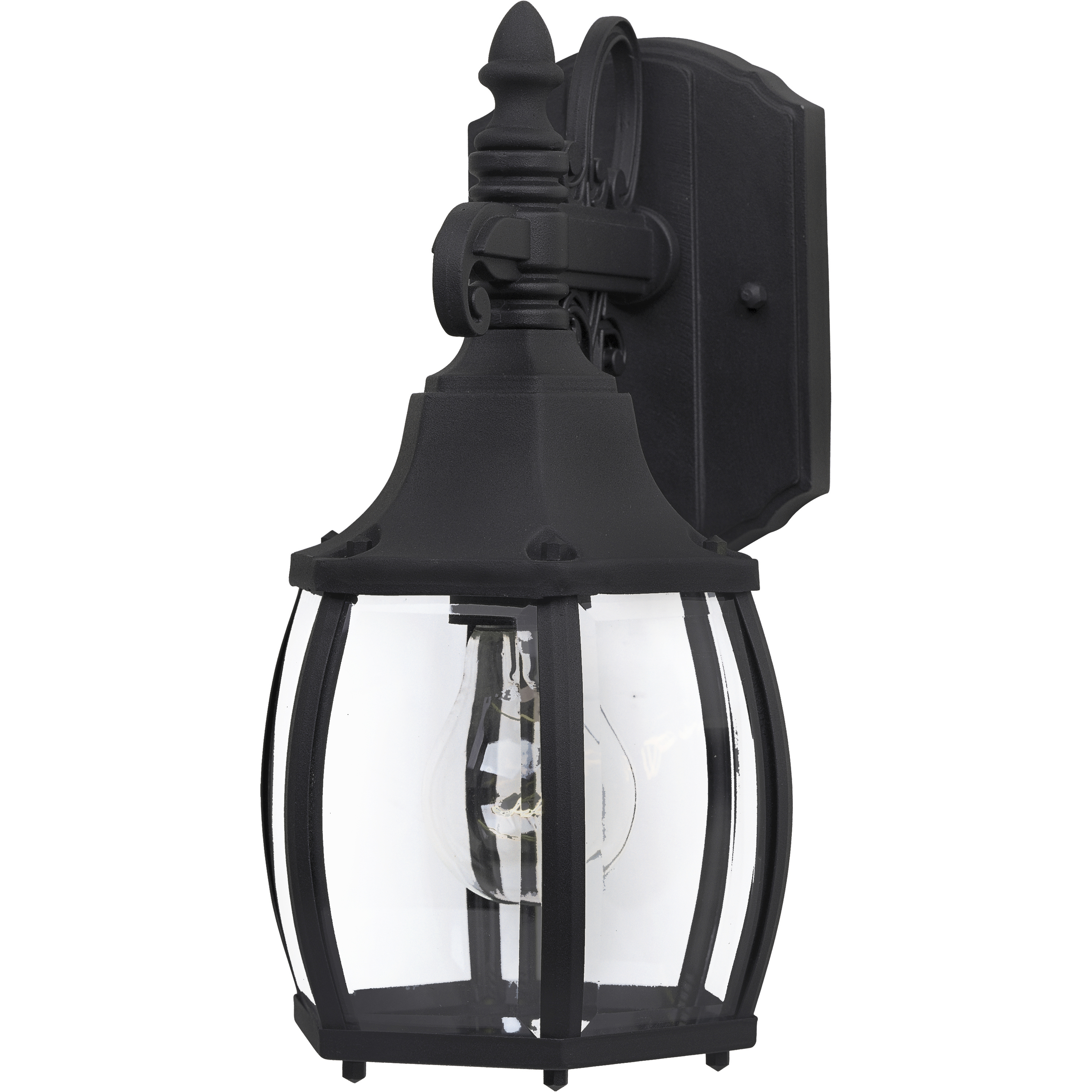 Crown Hill 1 Light 11.75 inch Black Outdoor Wall Mount
