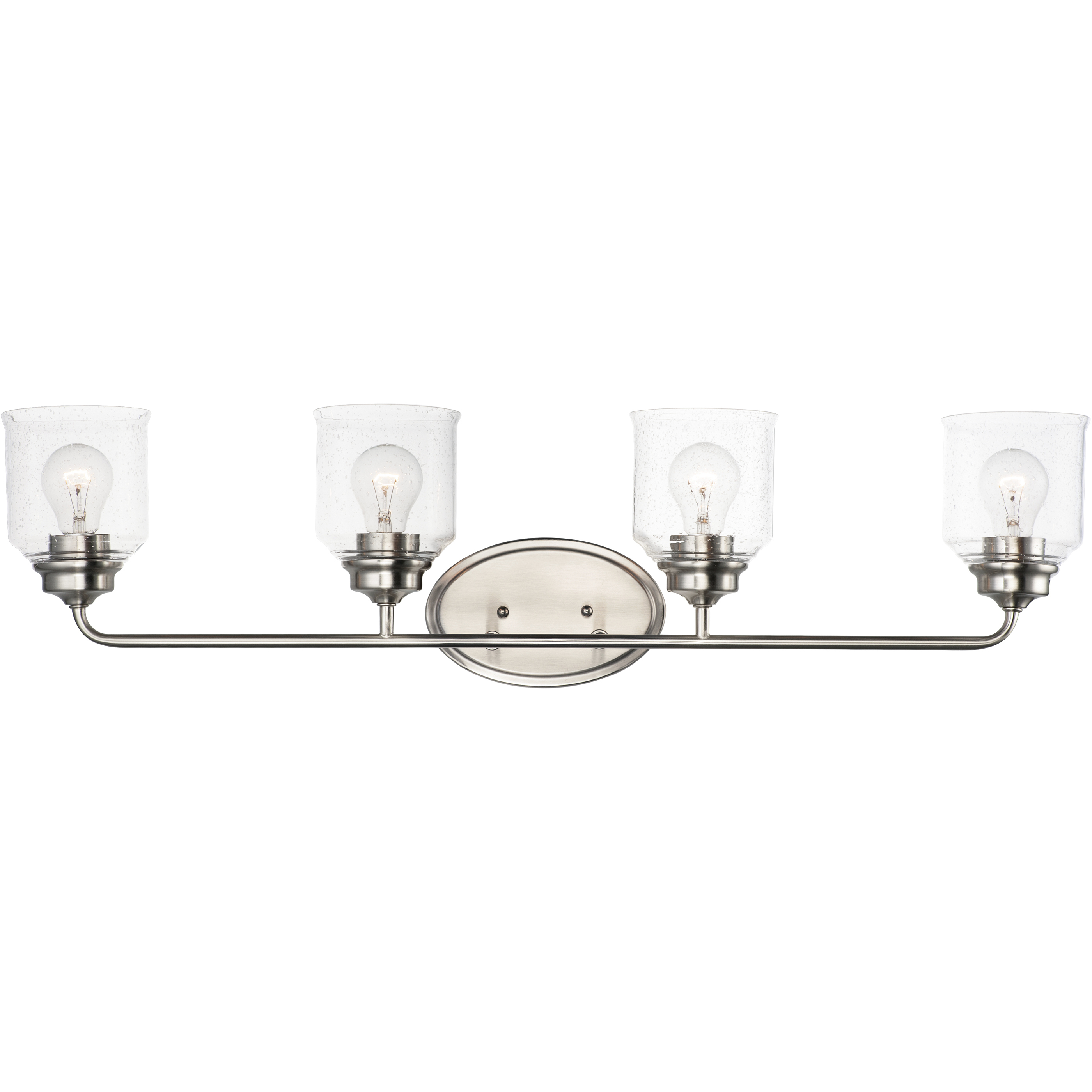Acadia 4 Light 35 inch Satin Nickel Bath Vanity Wall Light