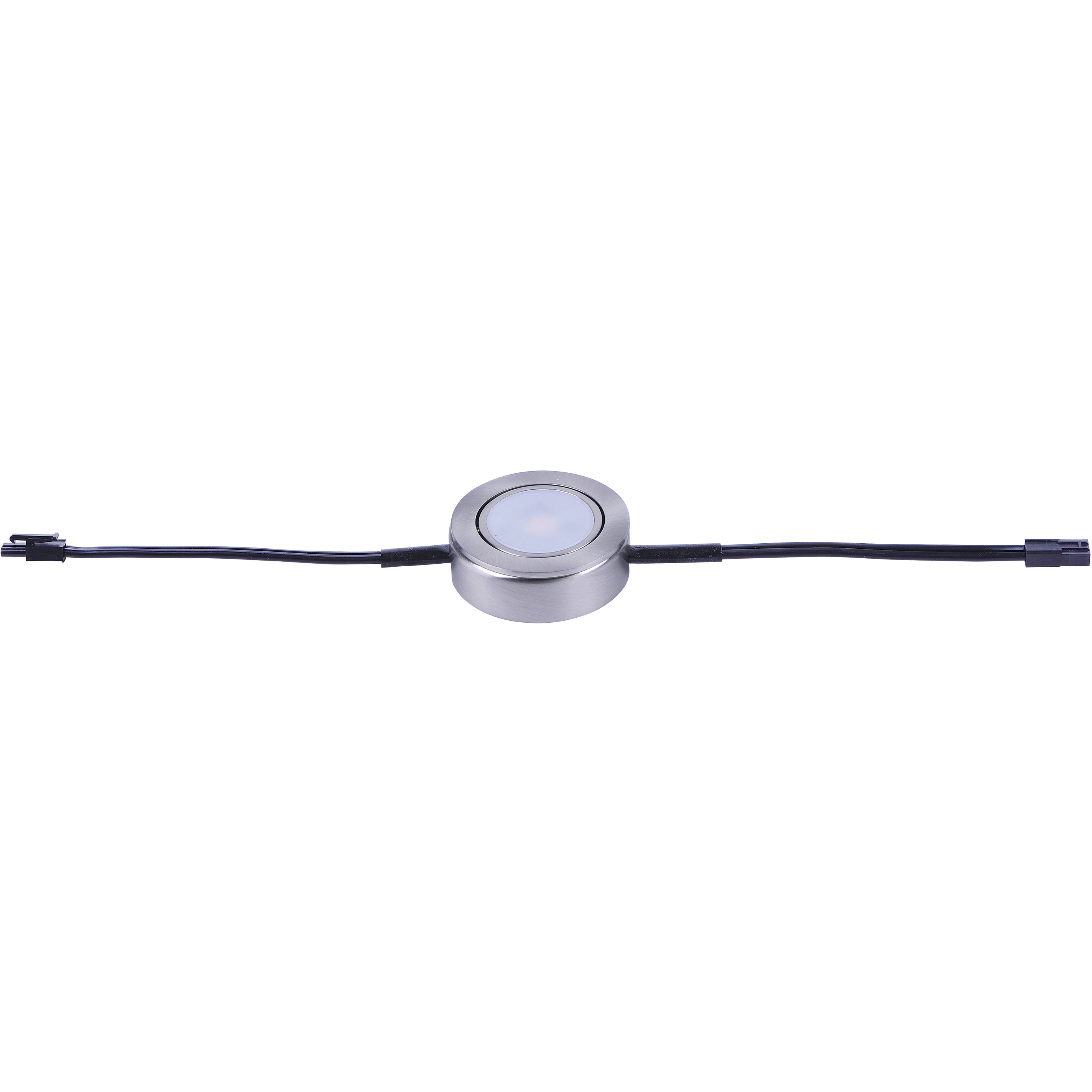 CounterMax MX-LD-AC 120 LED 2.75 inch Satin Nickel Under Cabinet Disc