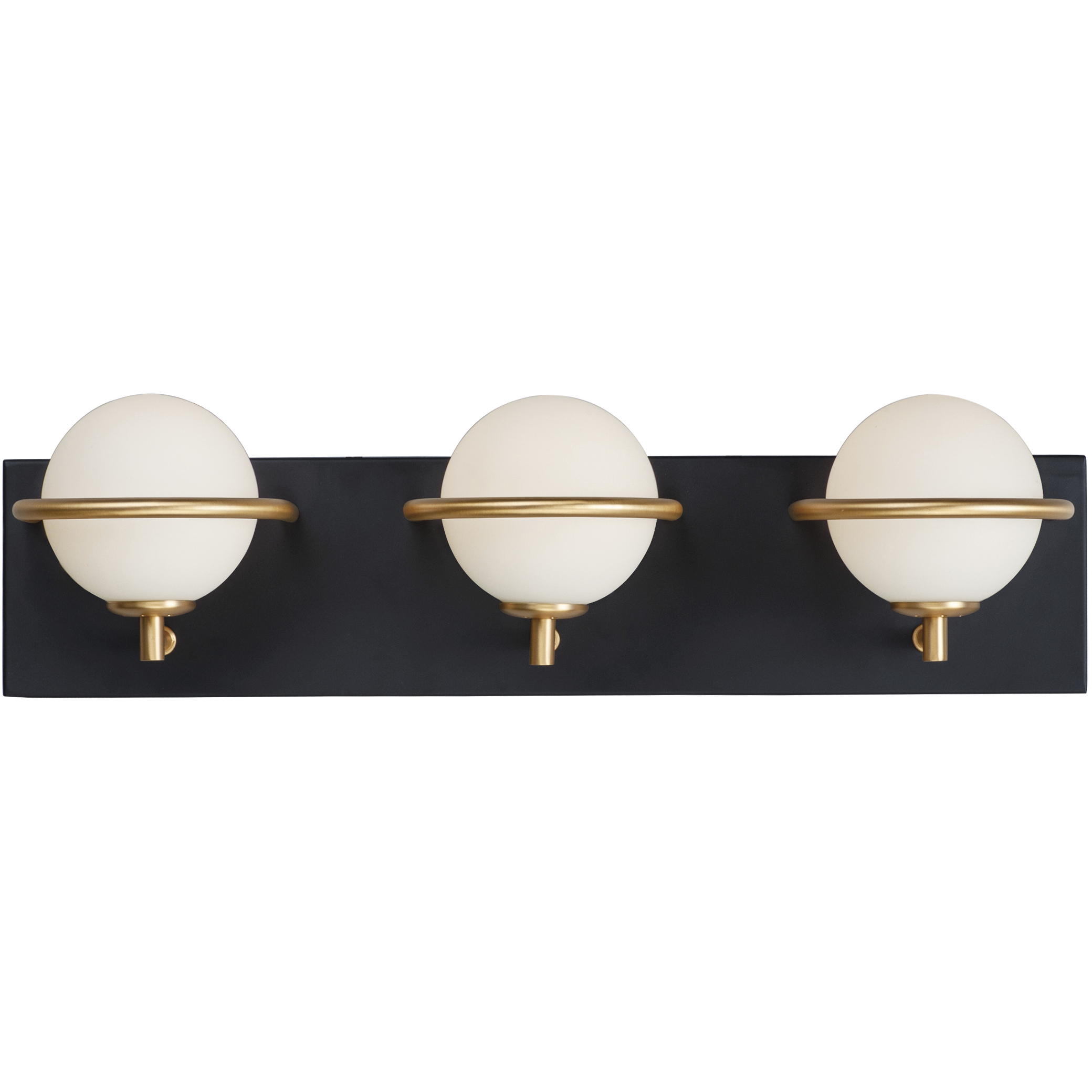 Revolve LED 20.25 inch Black and Gold Bath Vanity Wall Light