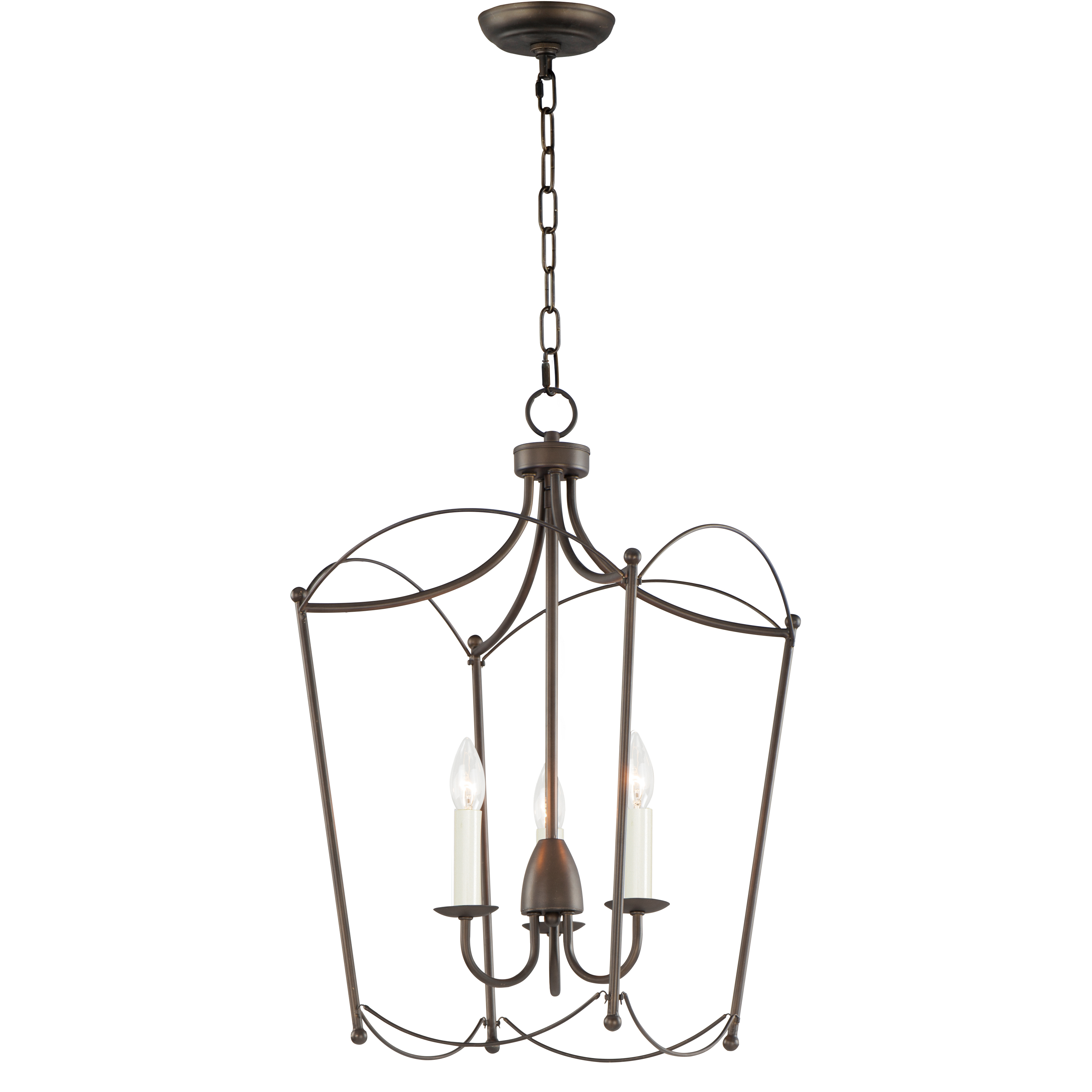 Plumette 3 Light 14 inch Chestnut Bronze Multi-Light Pendant Ceiling Light