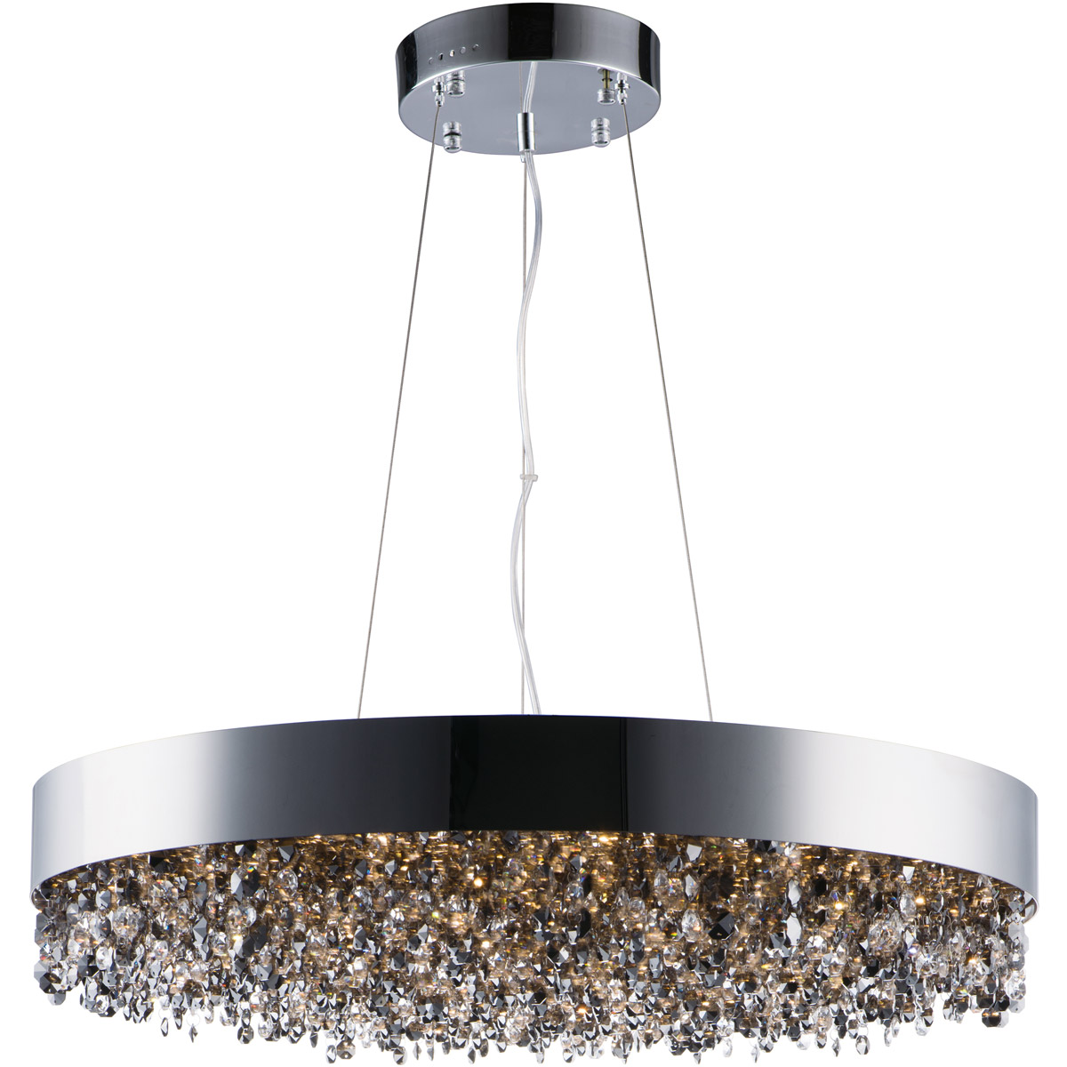 Maxim 39650SHBZ Mystic LED 16 inch Bronze Flush Mount Ceiling Light in Scotch  Crystal, 30.8