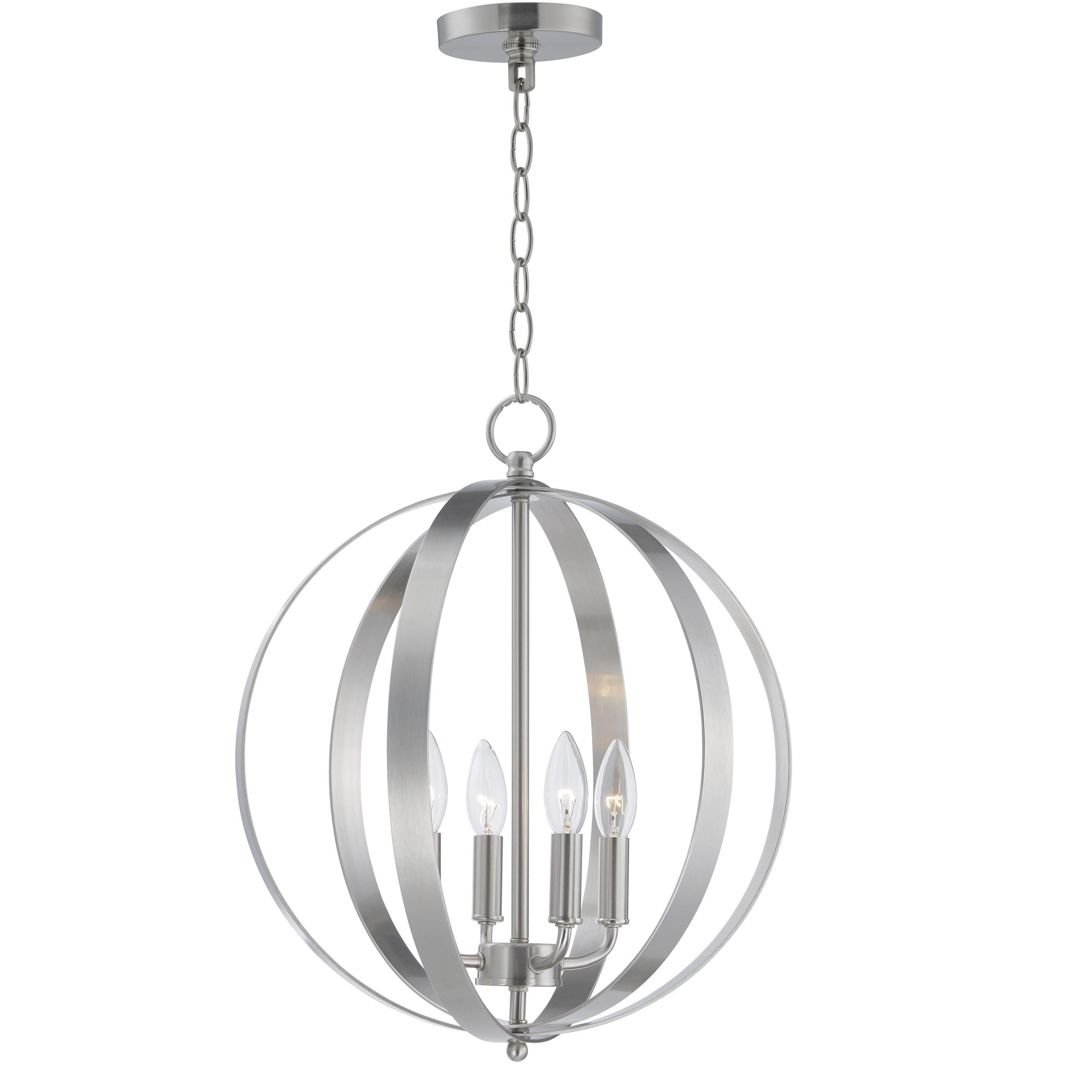 Provident 4 Light 16 inch Satin Nickel Single Pendant Ceiling Light