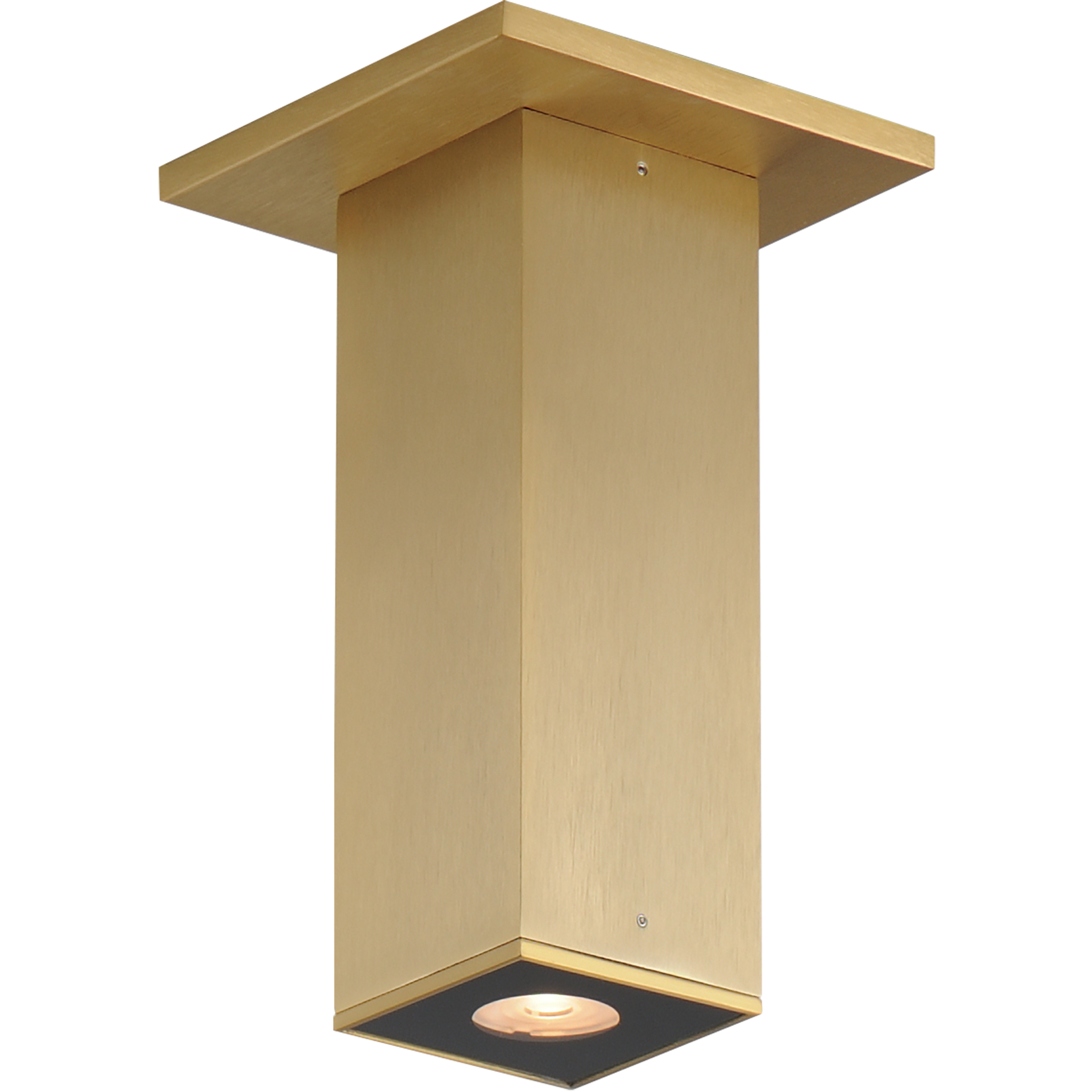 Culvert LED 2.5 inch Natural Aged Brass Outdoor Flush Mount