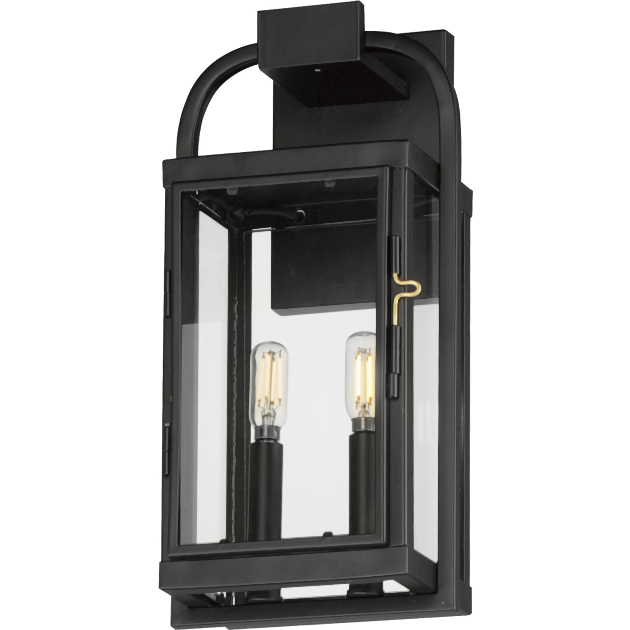 Bonham 2 Light 16.5 inch Black Outdoor Wall Mount