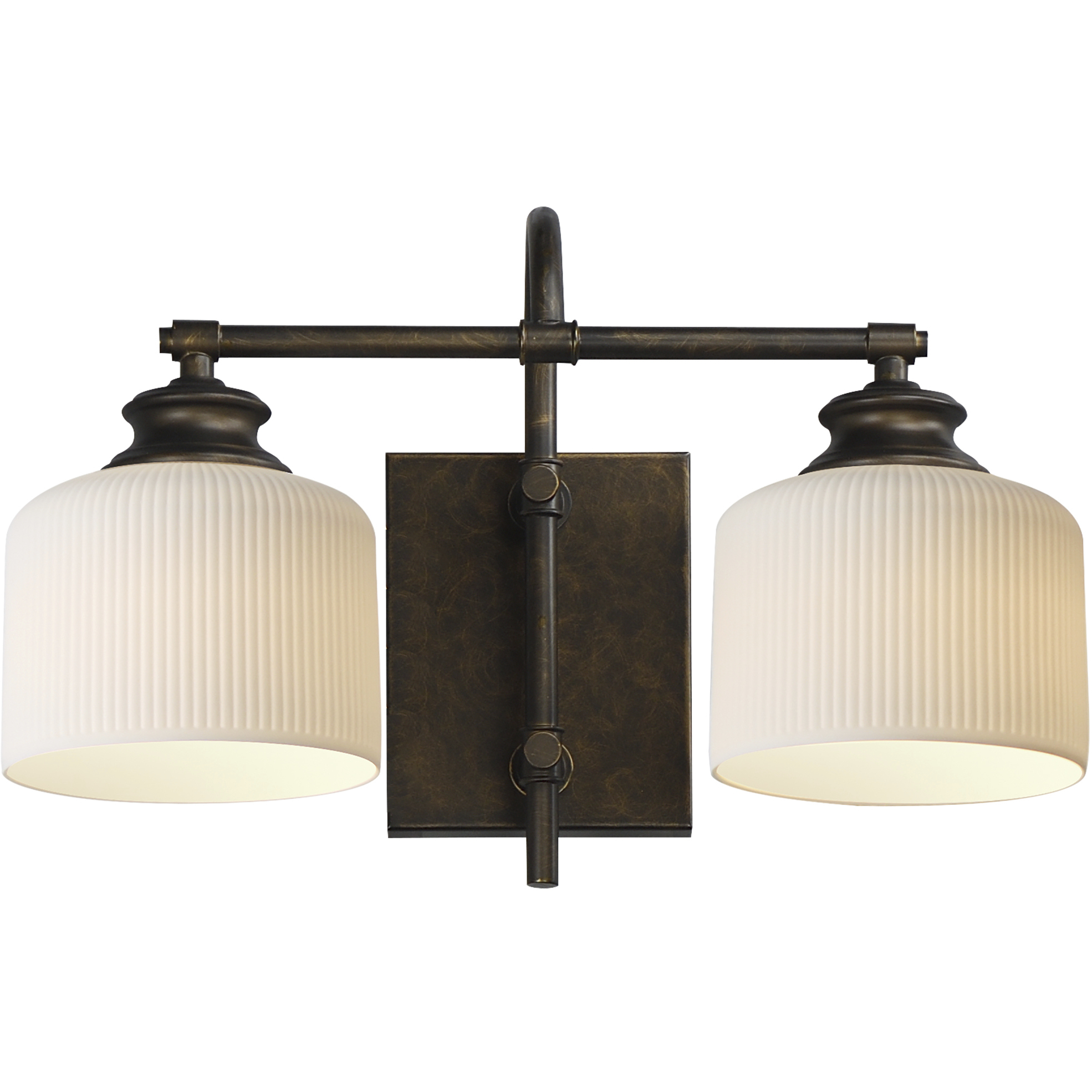 Bisque 2 Light 16 inch Oil Rubbed Bronze Wall Sconce Wall Light