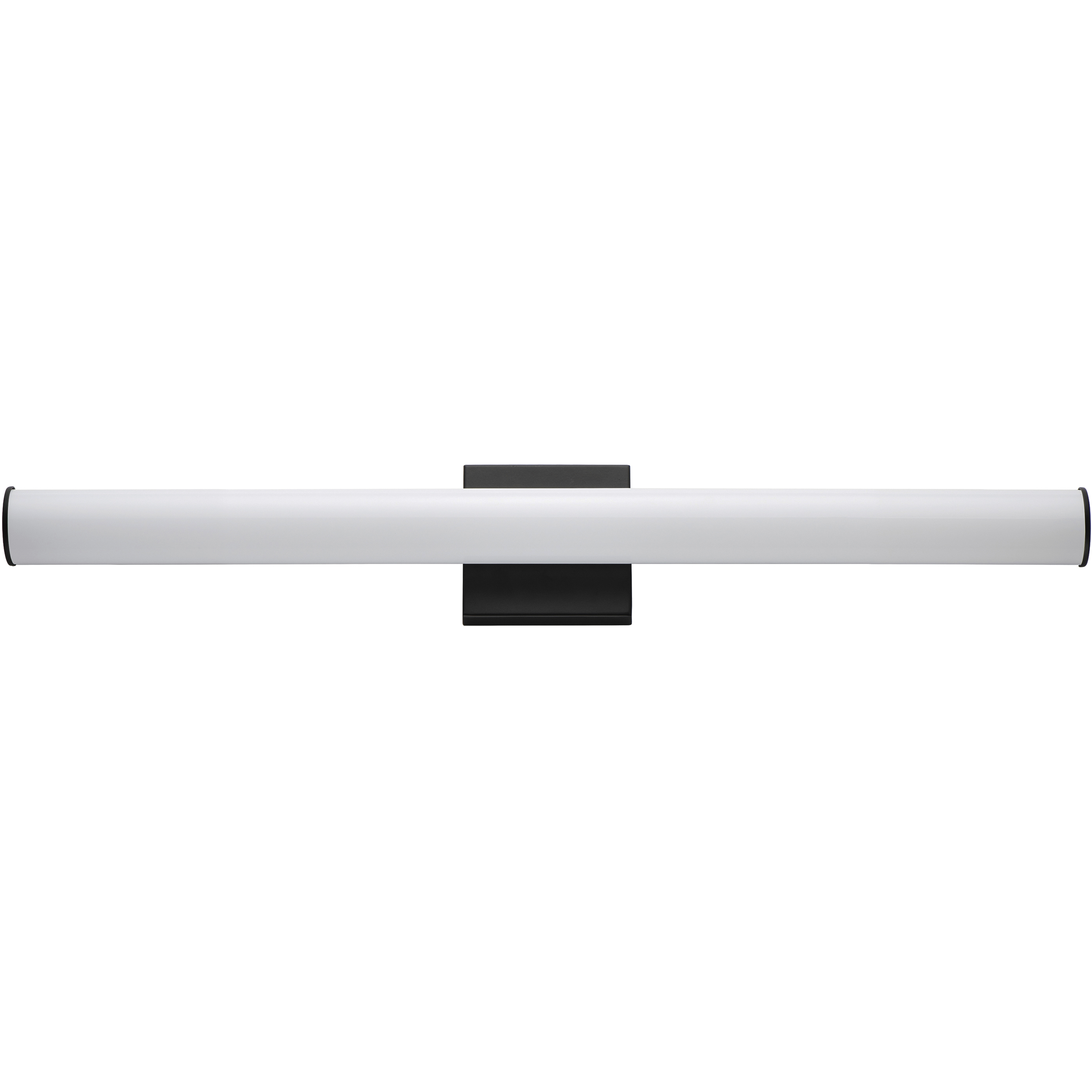 Rail LED 30 inch Black Bath Vanity Wall Light