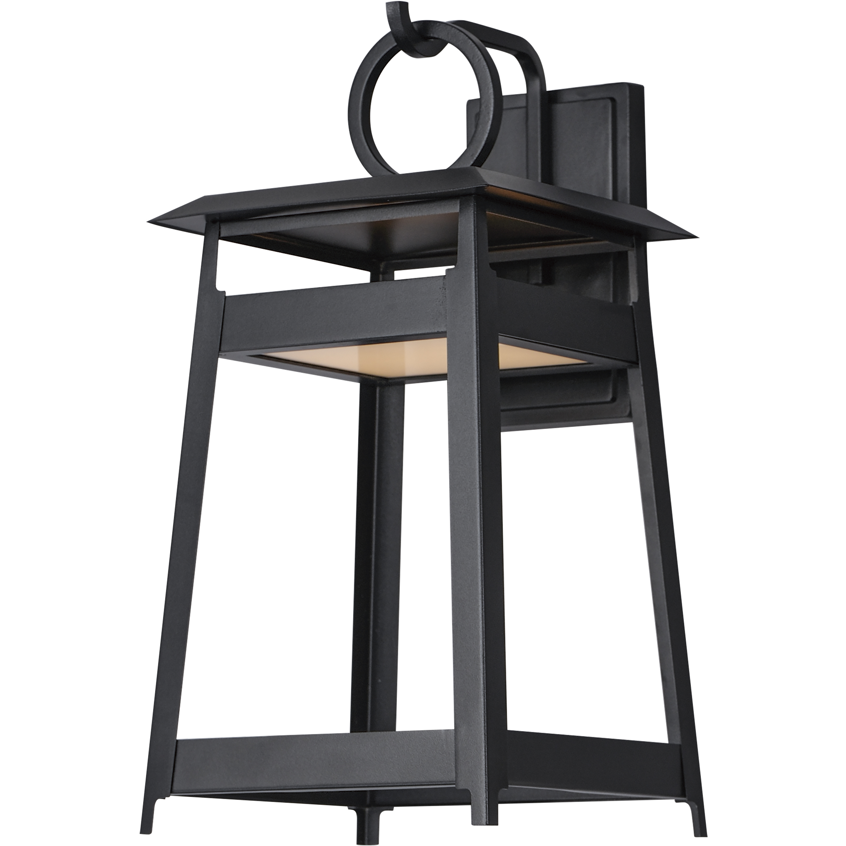 Pagoda LED 18.5 inch Black Outdoor Wall Mount