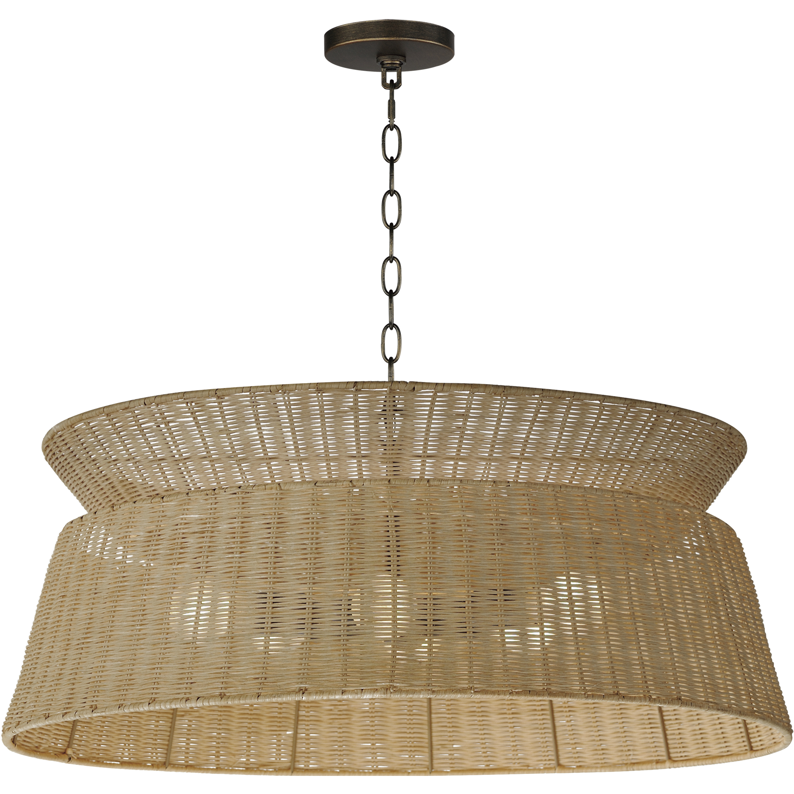 Tulum 6 Light 28.75 inch Dark Bronze Chandelier Ceiling Light