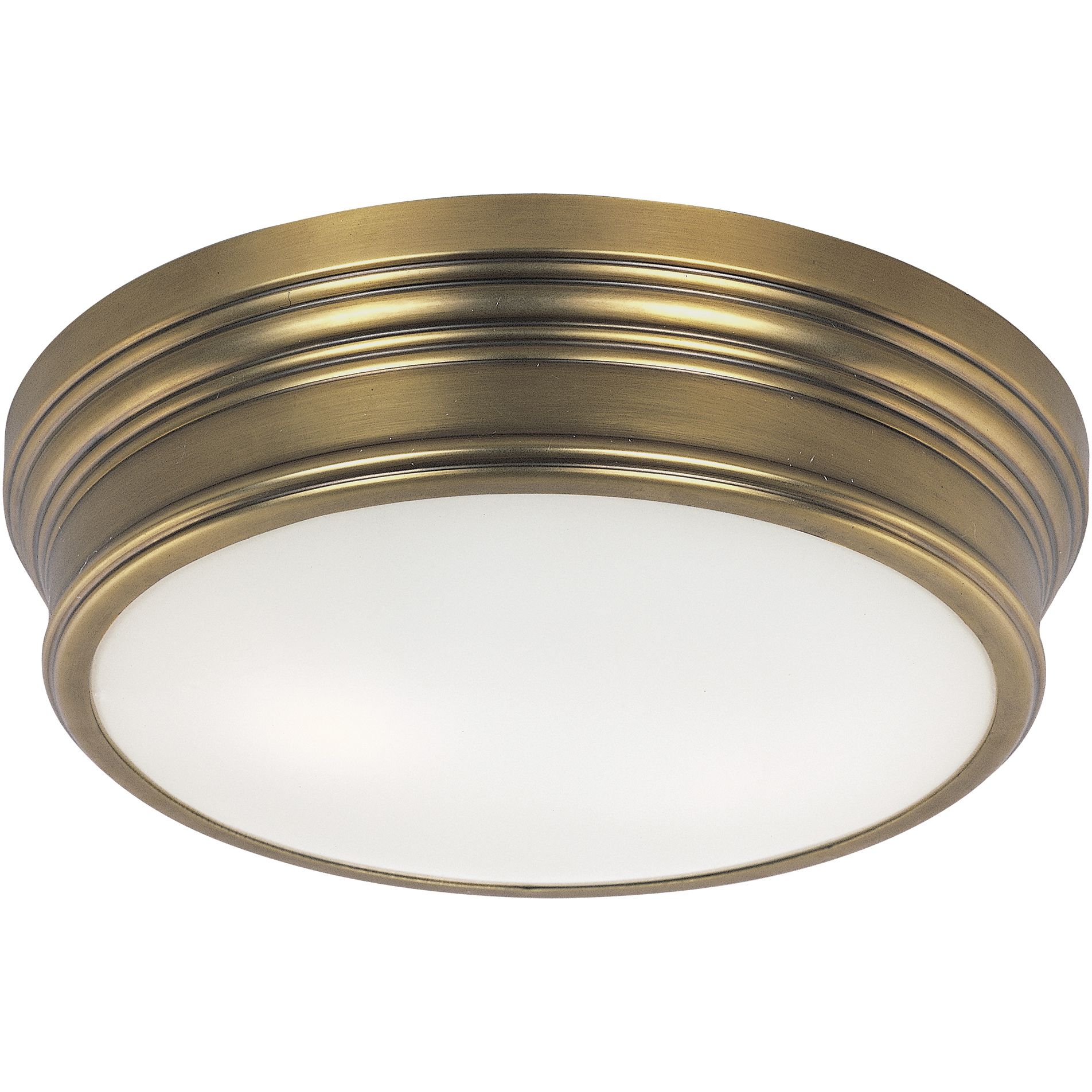Fairmont 2 Light 13 inch Natural Aged Brass Flush Mount Ceiling Light
