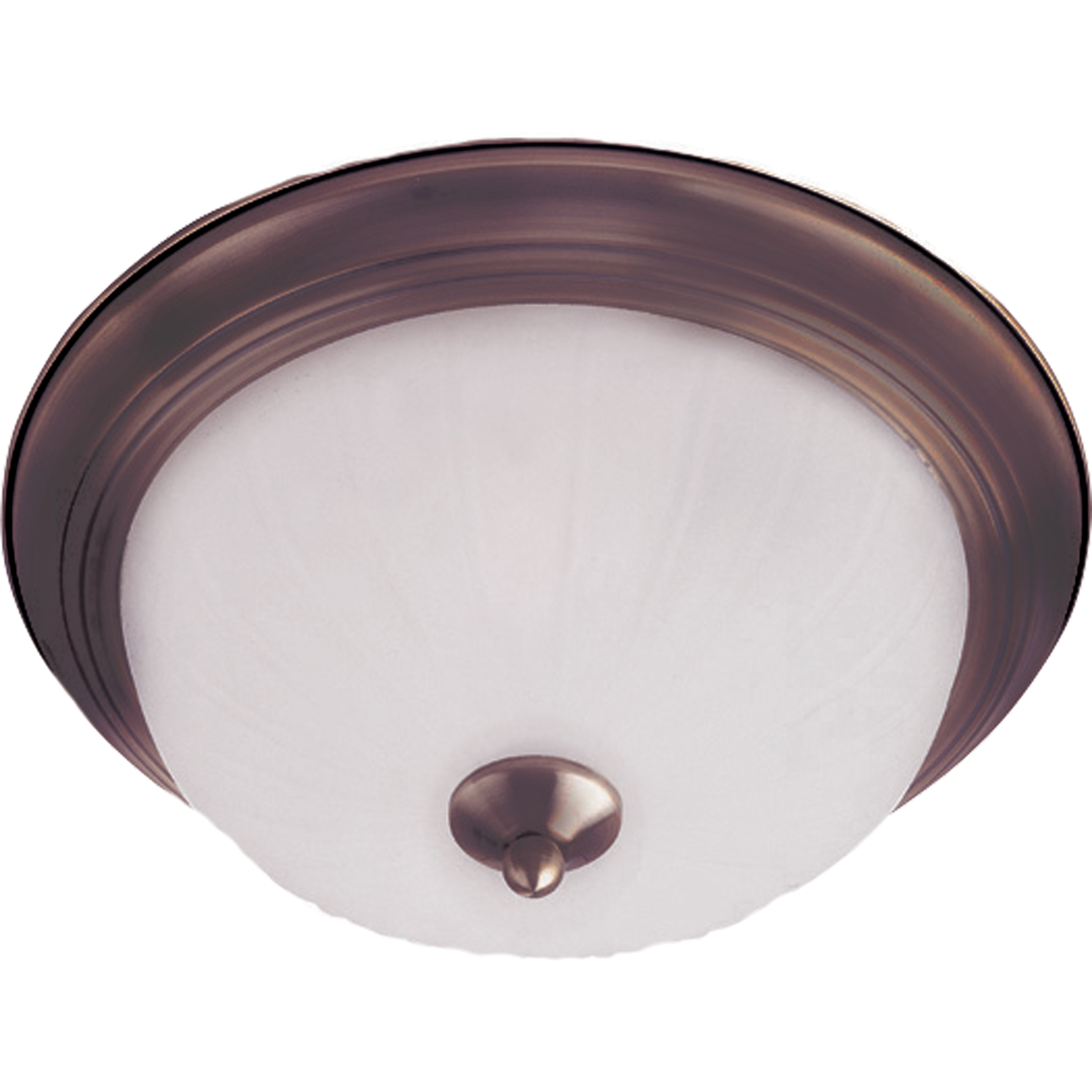 Essentials - 583x 3 Light 15.5 inch Oil Rubbed Bronze Flush Mount Ceiling Light