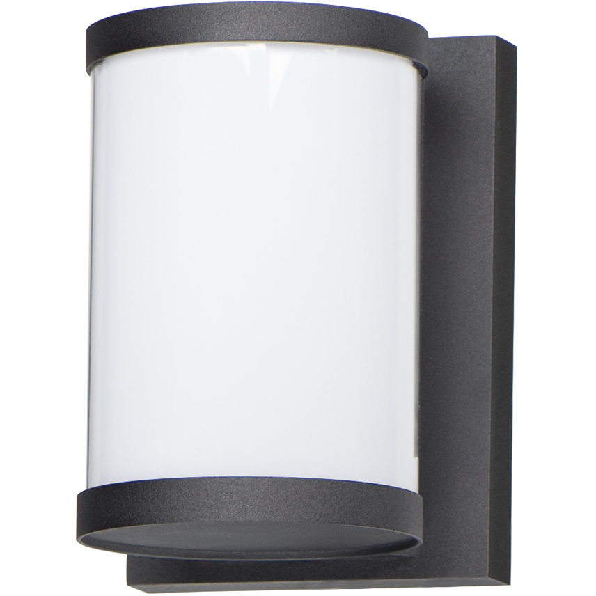 Barrel LED 7.25 inch Black Outdoor Wall Mount