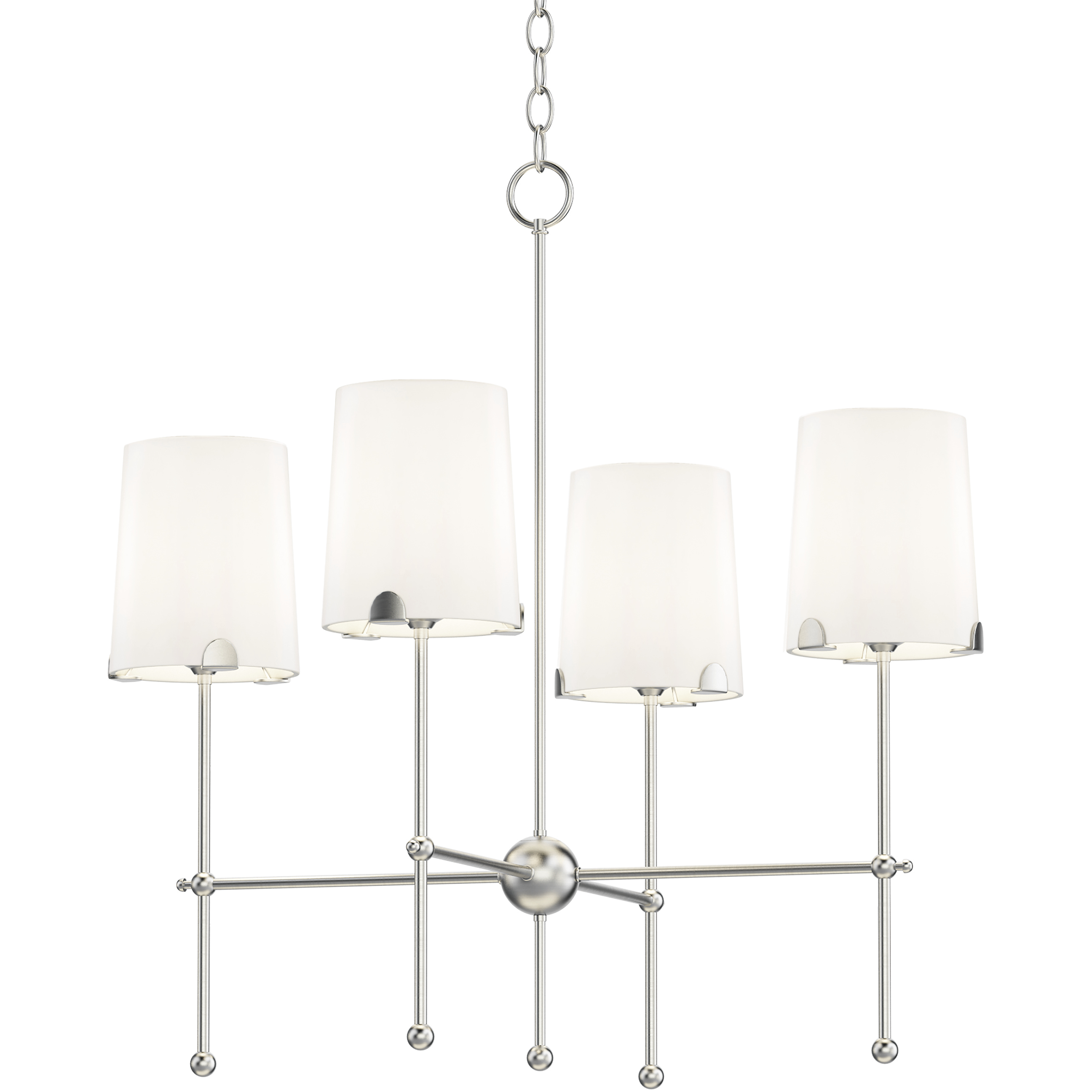 Huntington 4 Light 26 inch Satin Nickel Chandelier Ceiling Light