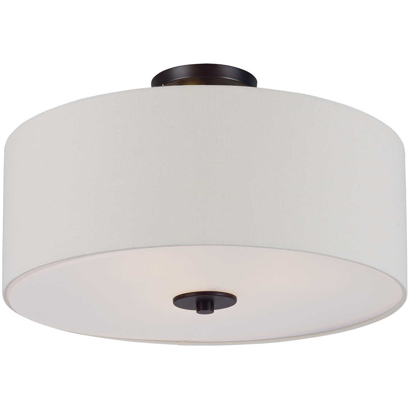 Bongo 3 Light 18 inch Oil Rubbed Bronze Semi-Flush Mount Ceiling Light