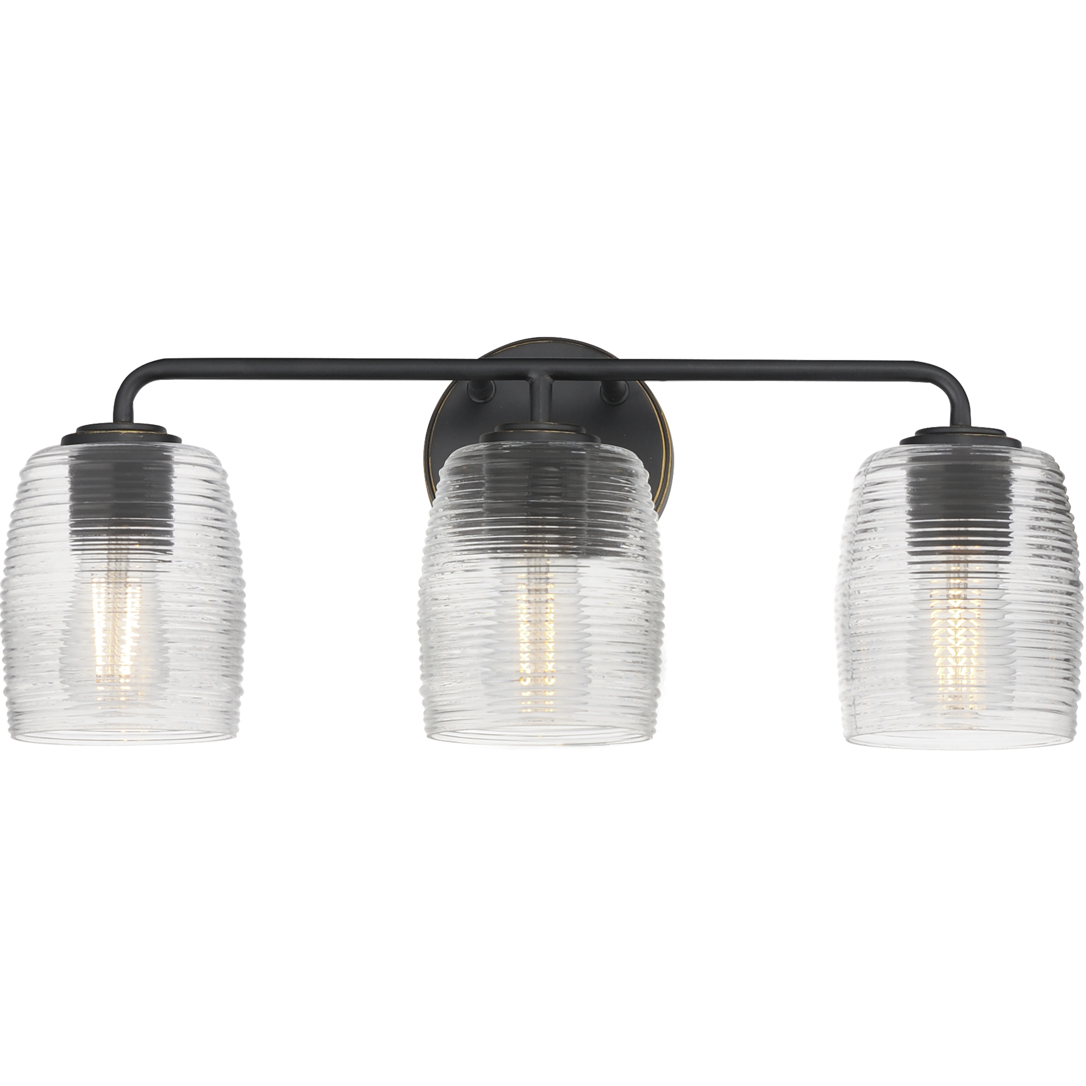 Honey 3 Light 22 inch Kentucky Bronze Bath Vanity Wall Light