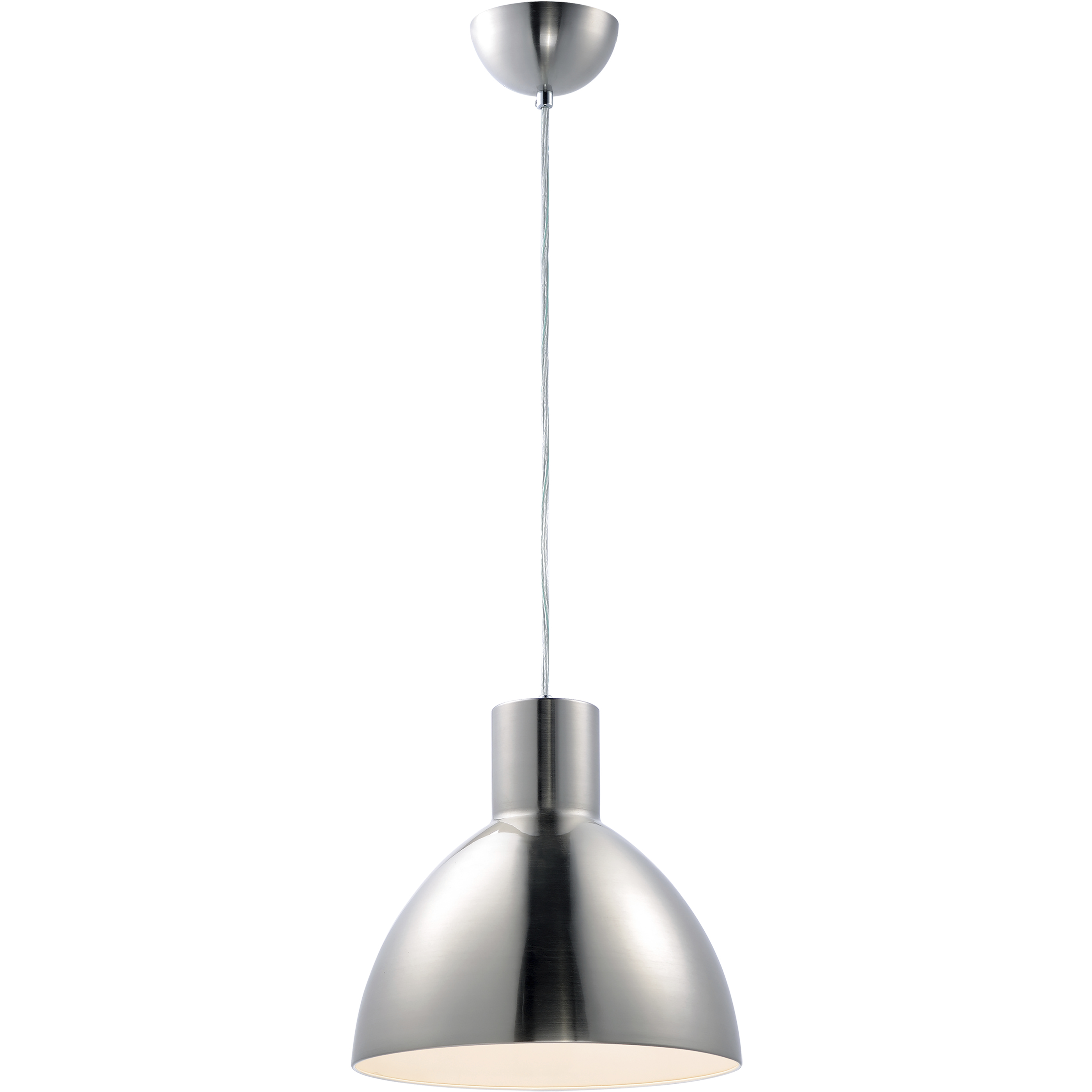 Cora 1 Light 13.75 inch Satin Nickel Single Pendant Ceiling Light