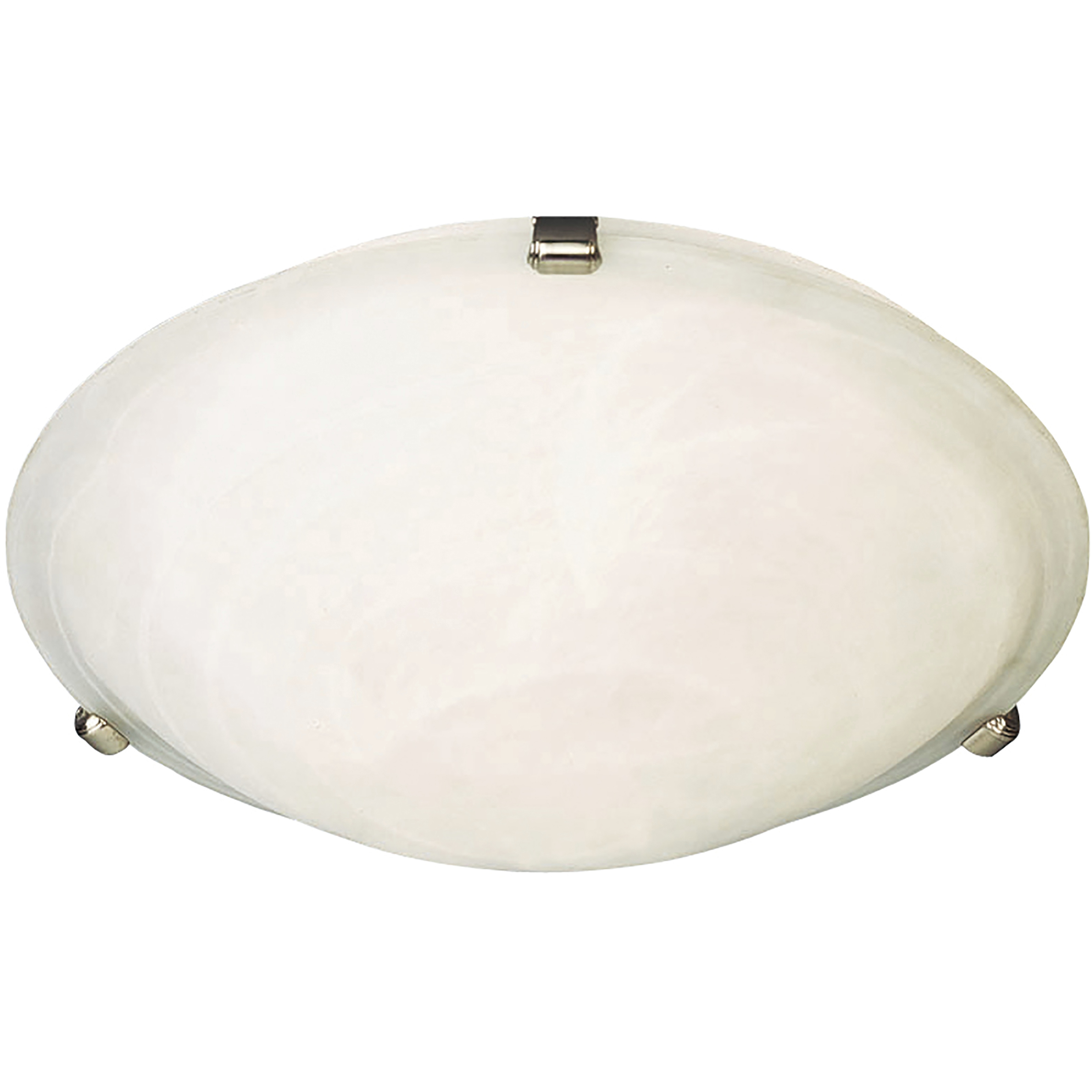 Malaga 4 Light 20 inch Satin Nickel Flush Mount Ceiling Light in Marble