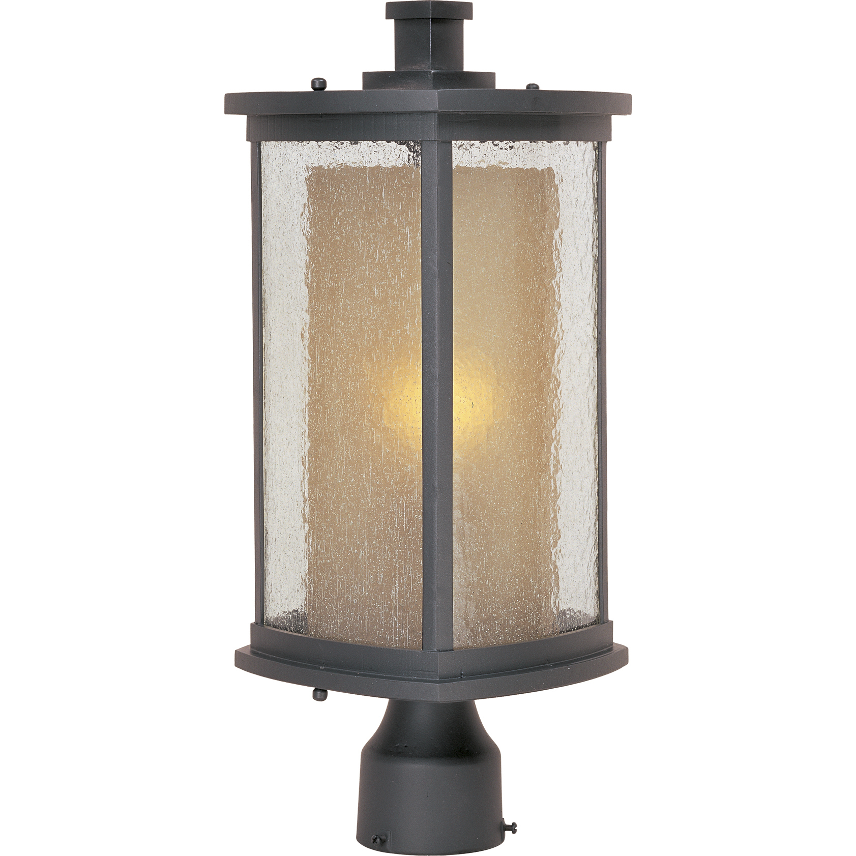 Bungalow 1 Light 18 inch Bronze Outdoor Pole/Post Mount