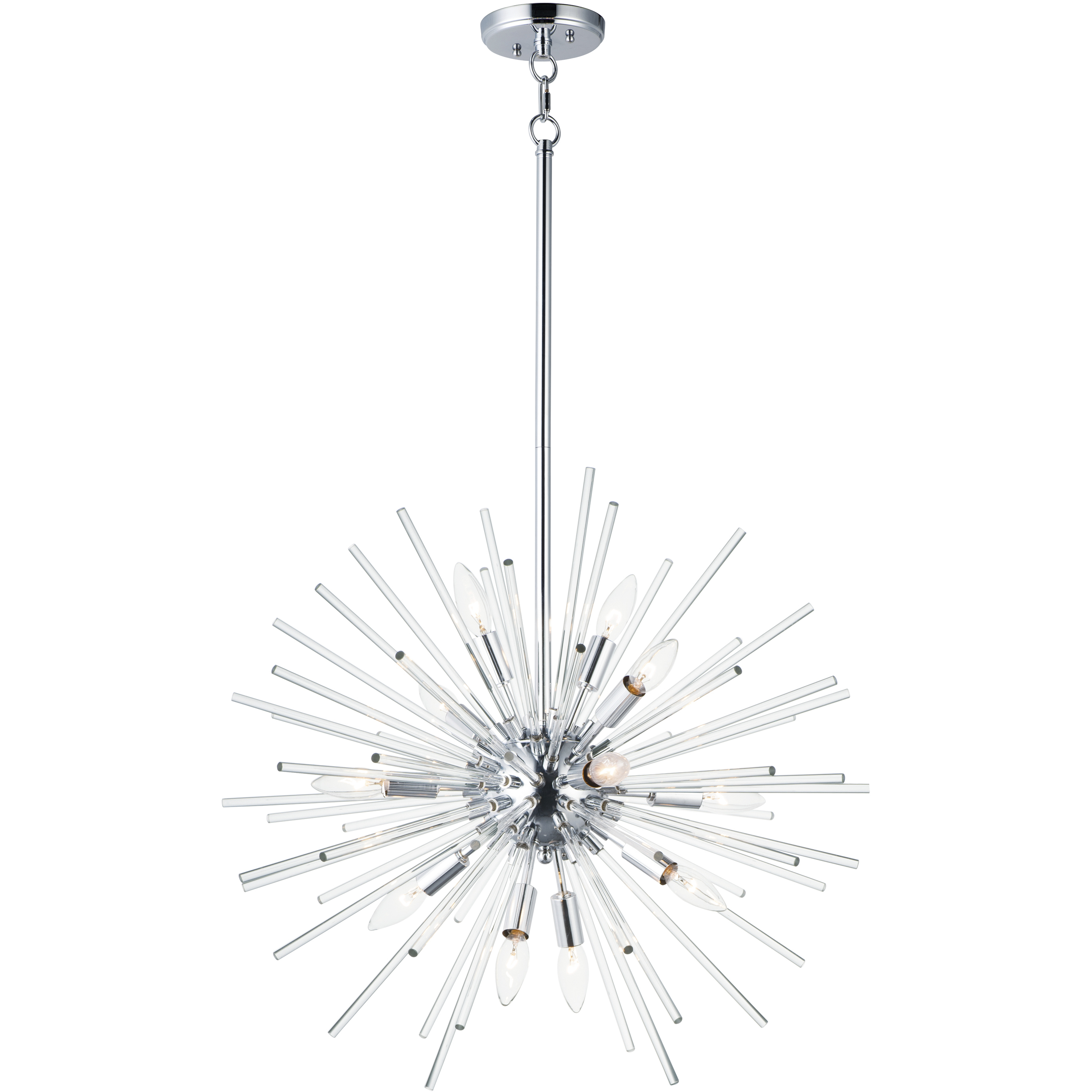 Polaris 12 Light 23 inch Polished Chrome Single Pendant Ceiling Light