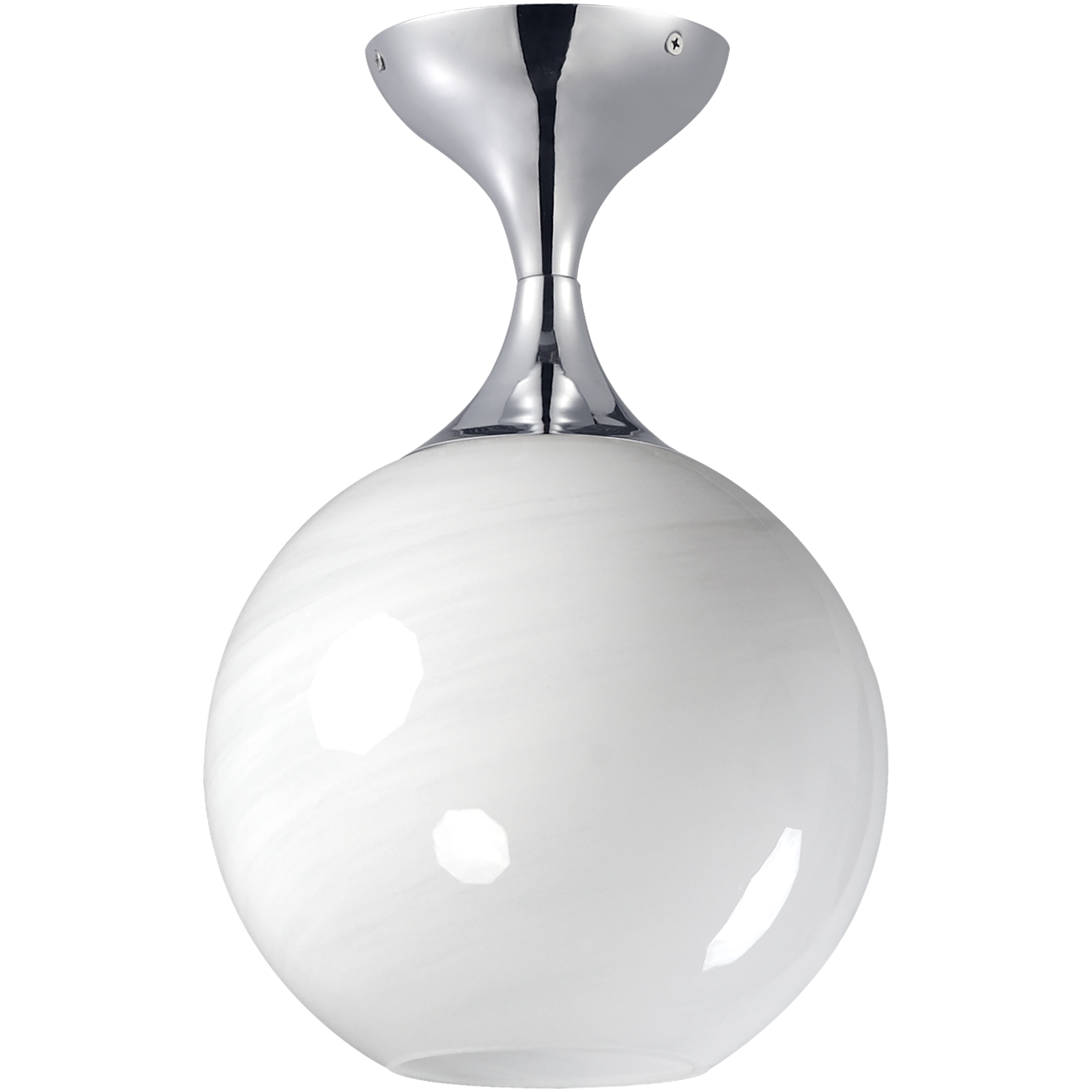 Neve 1 Light 9 inch Polished Chrome Semi-Flush Mount Ceiling Light