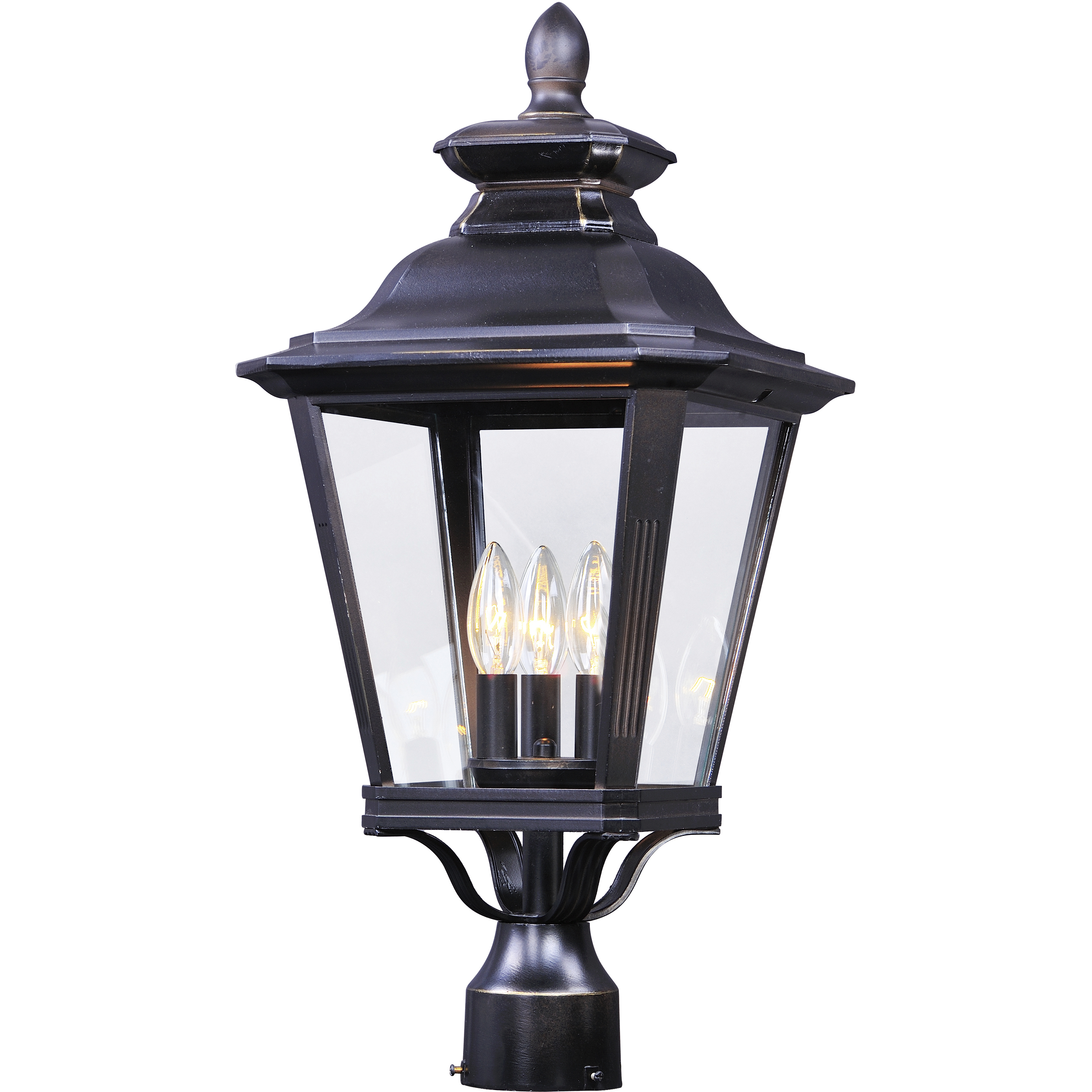 Knoxville 3 Light 23.5 inch Bronze Outdoor Pole/Post Mount